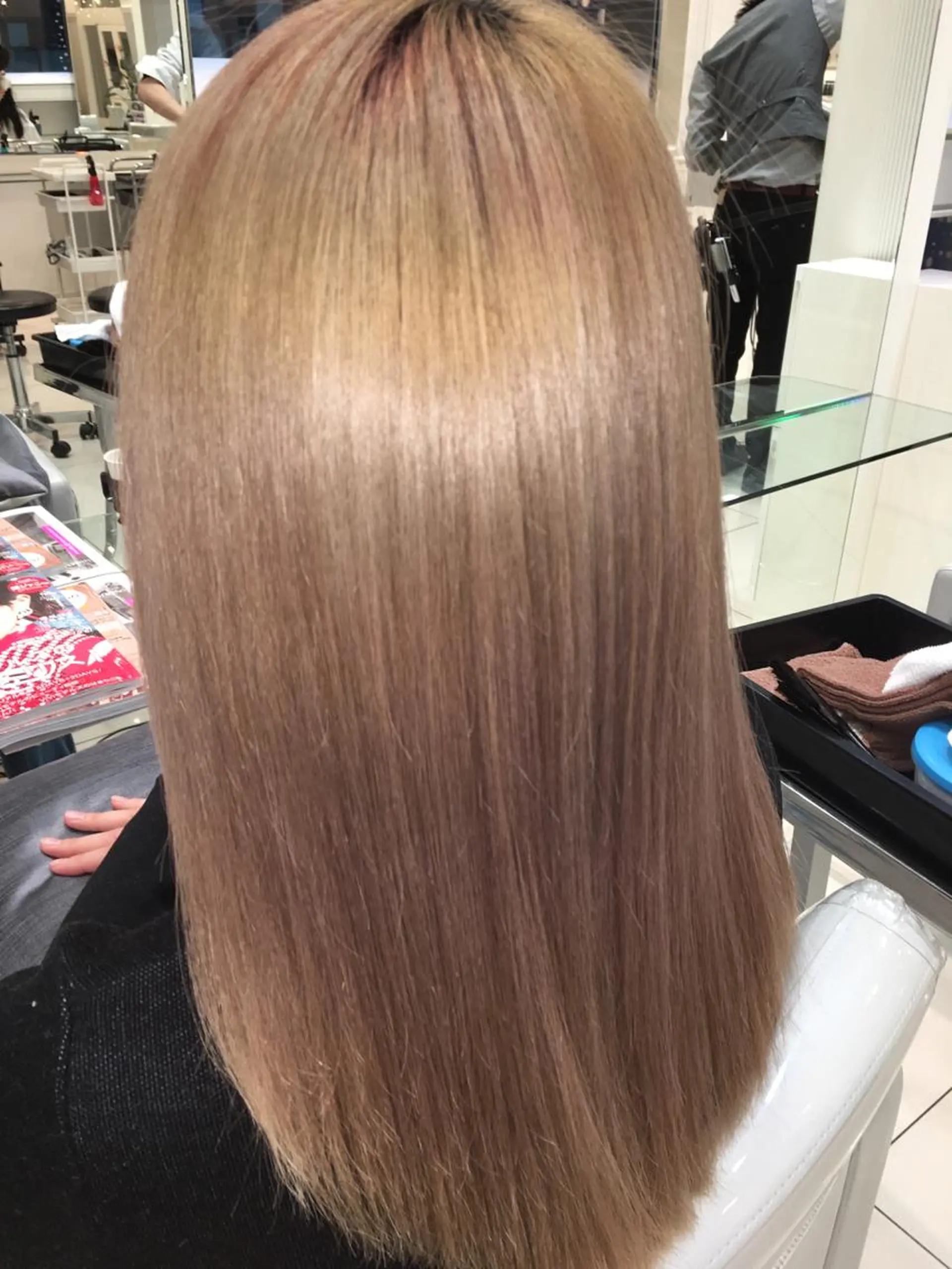 ロング 髪質改善 縮毛矯正 カット 縮毛矯正 トリートメント 縮毛矯正/髪質改善 /ブリーチ/東陽町✨のヘアスタイル