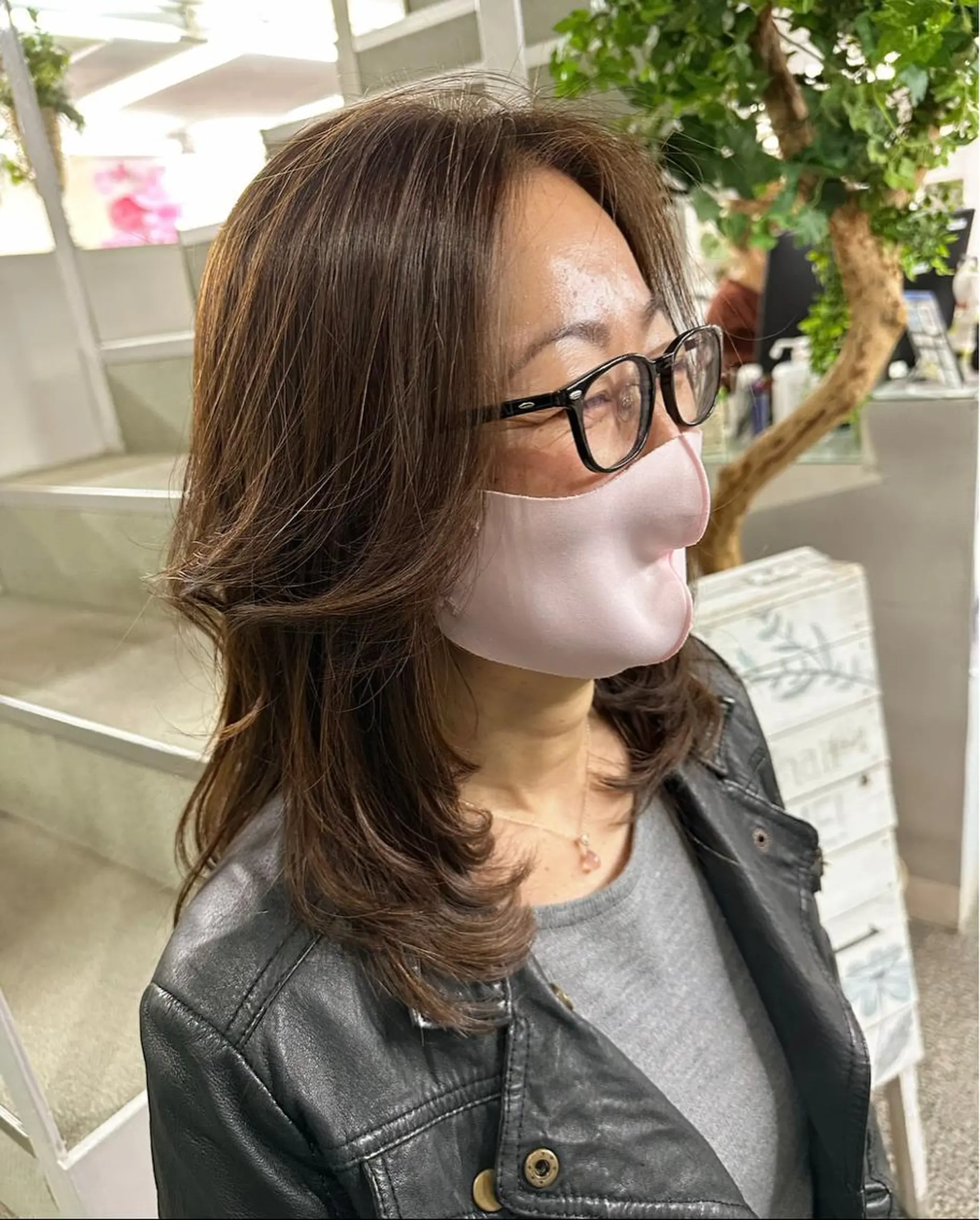 セミロング 那須 颯太のヘアスタイル