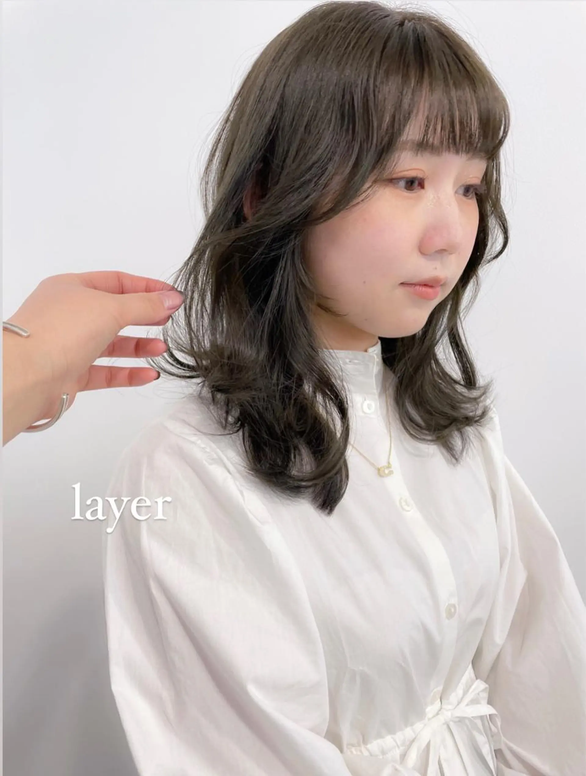 ミディアム カラー パーマ 💖美髪矯正💖 辻未侑のヘアスタイル