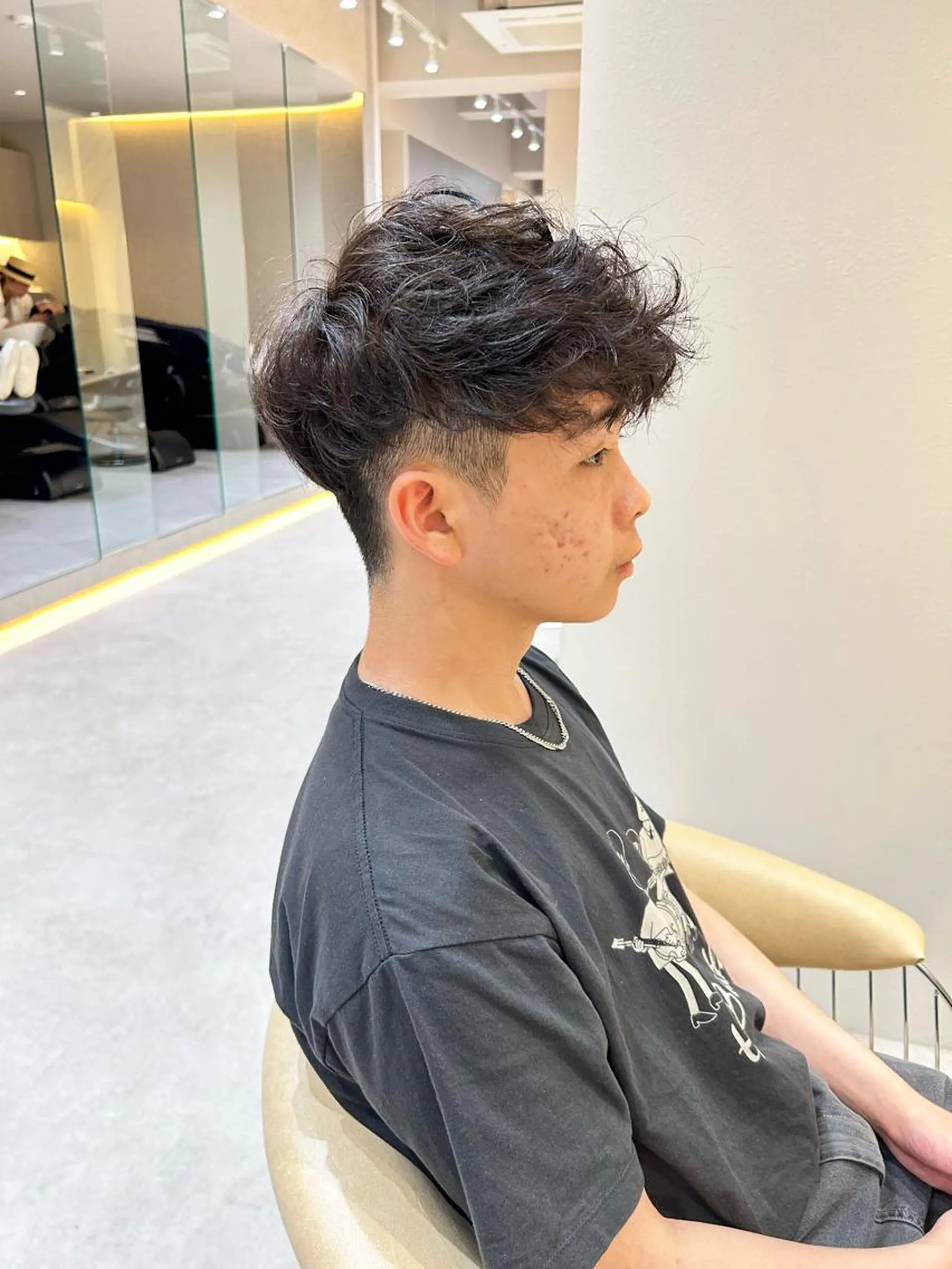 ショート メンズ メンズパーマ カット パーマ 大人メンズパーマ メンズ特化　萱原大幹のヘアスタイル