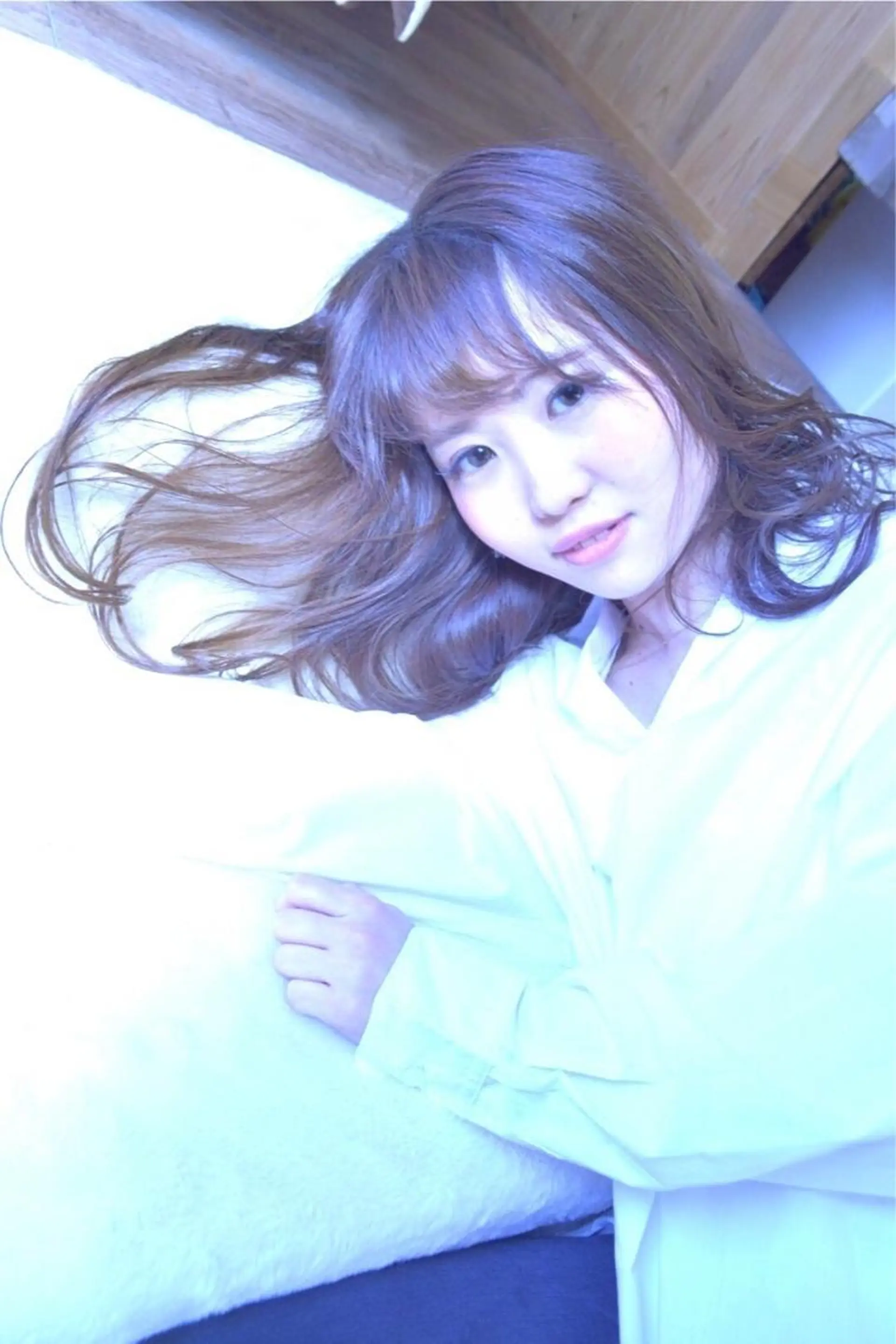 セミロング カラー ヘアアレンジ ブルーカラー 透明感カラー belle chambreイブカのその他イメージ