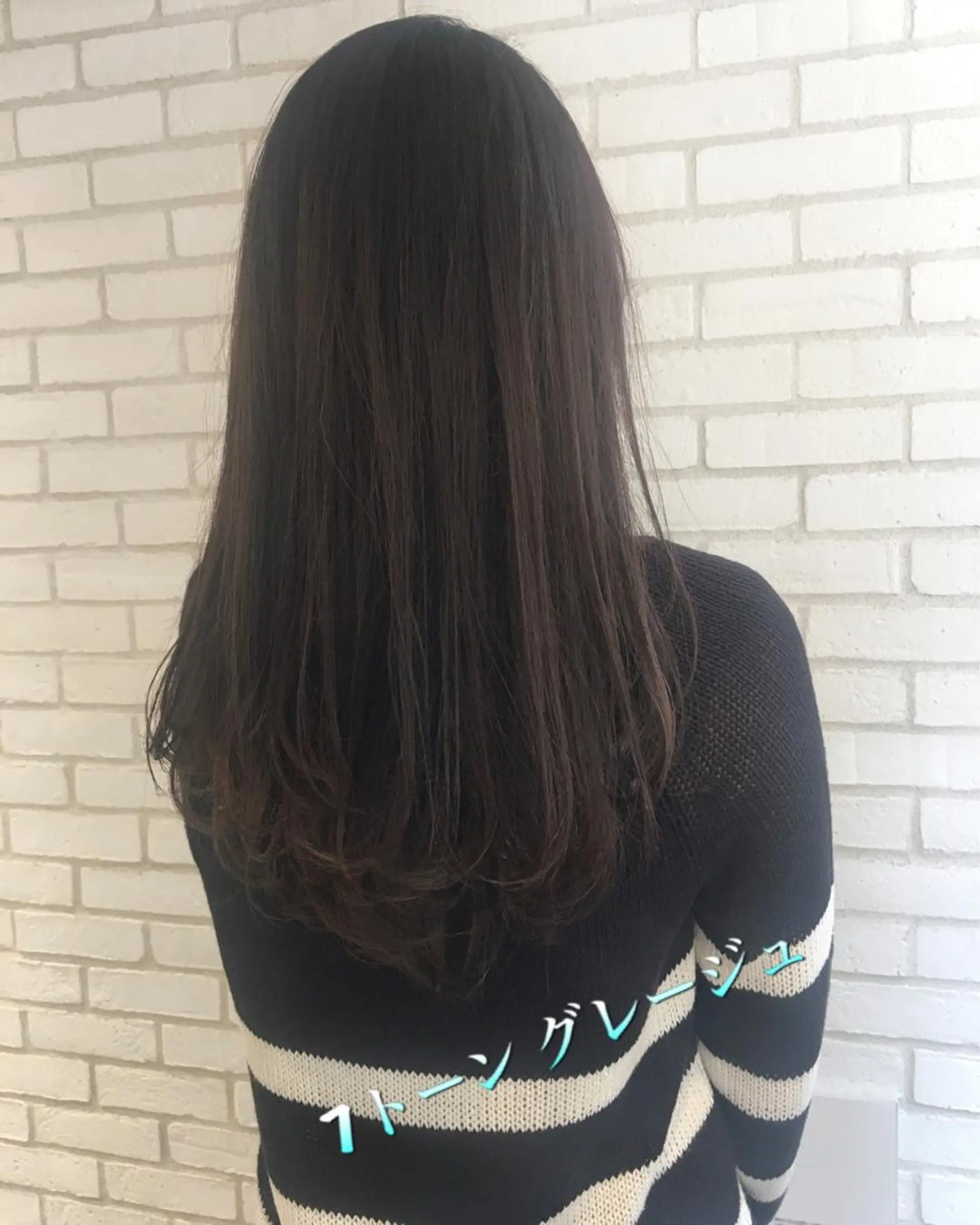 ロング カラー 透明感カラー グレージュ 佐藤 高徳のヘアスタイル