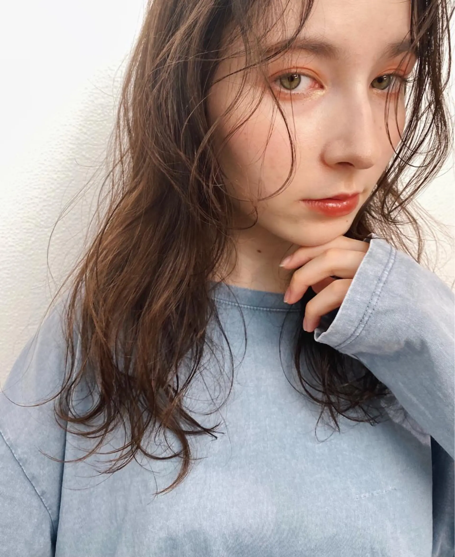 ロング カラー パーマ ヘアアレンジ メンズ キッズ ネイル マツエク・マツパ モリモト サナのヘアスタイル