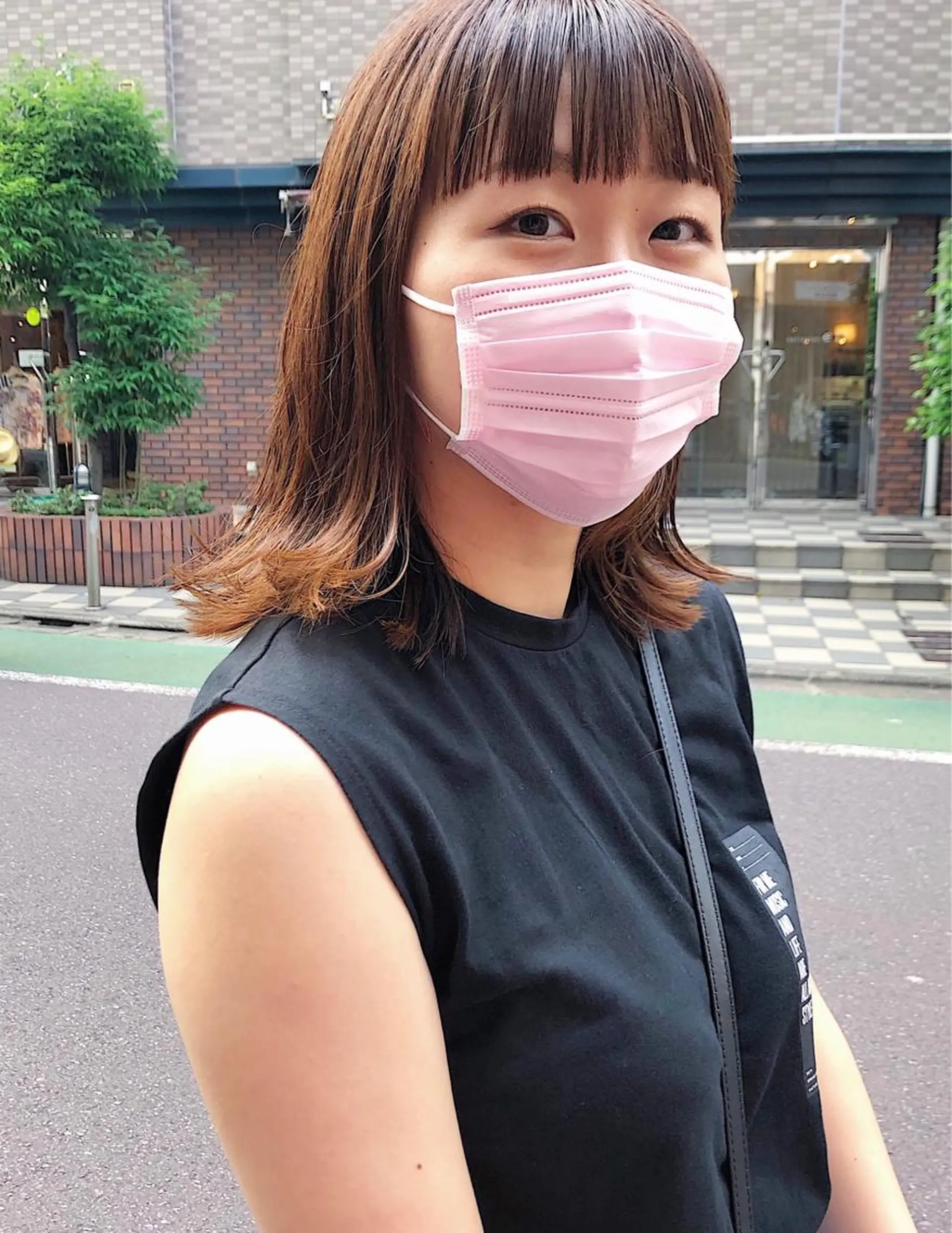 ミディアム カラー 長井 美佳のヘアスタイル