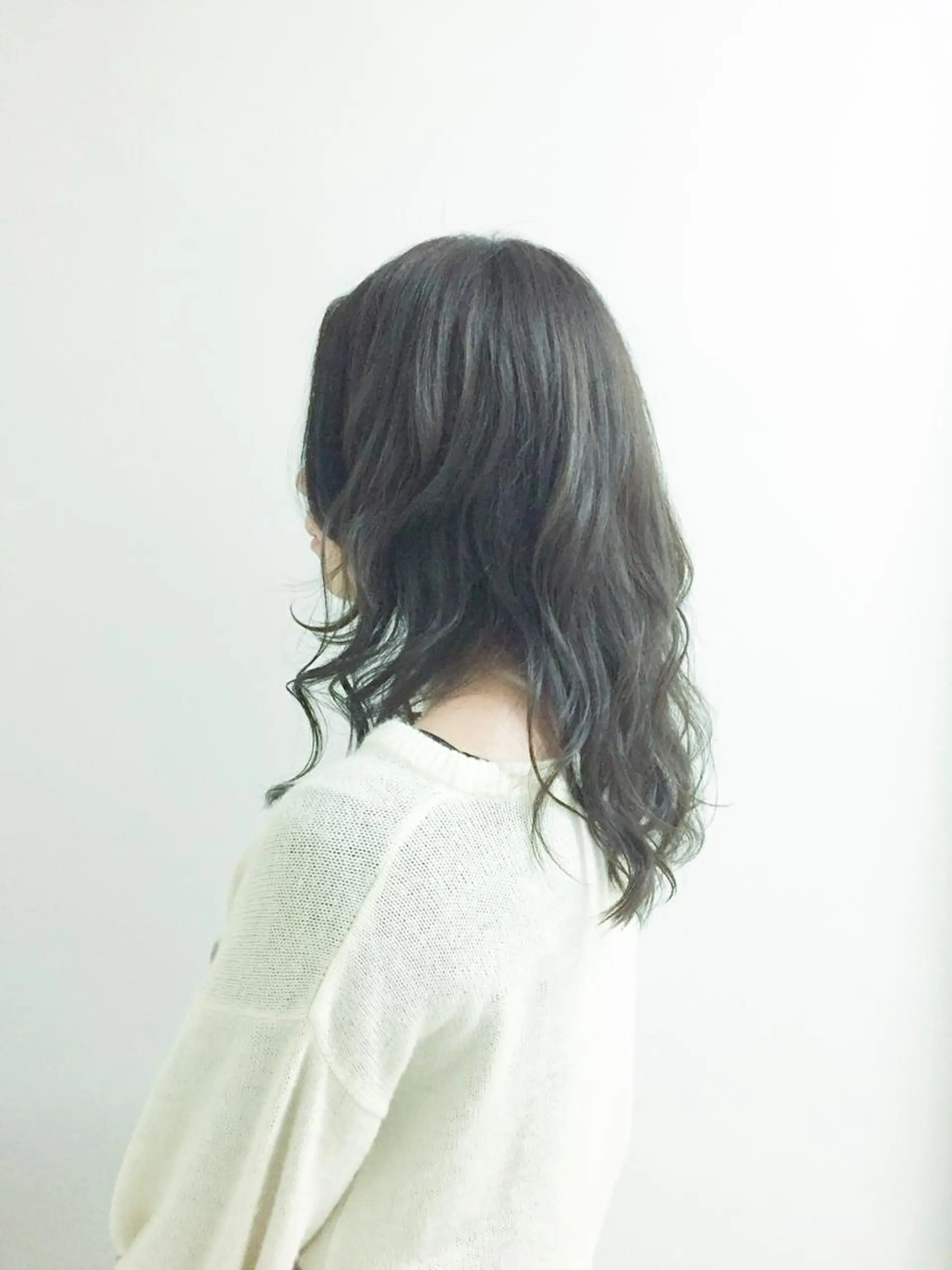 セミロング アッシュ ハイライト un所属・un 溝の口 伊豆本のマツエク・マツパデザイン