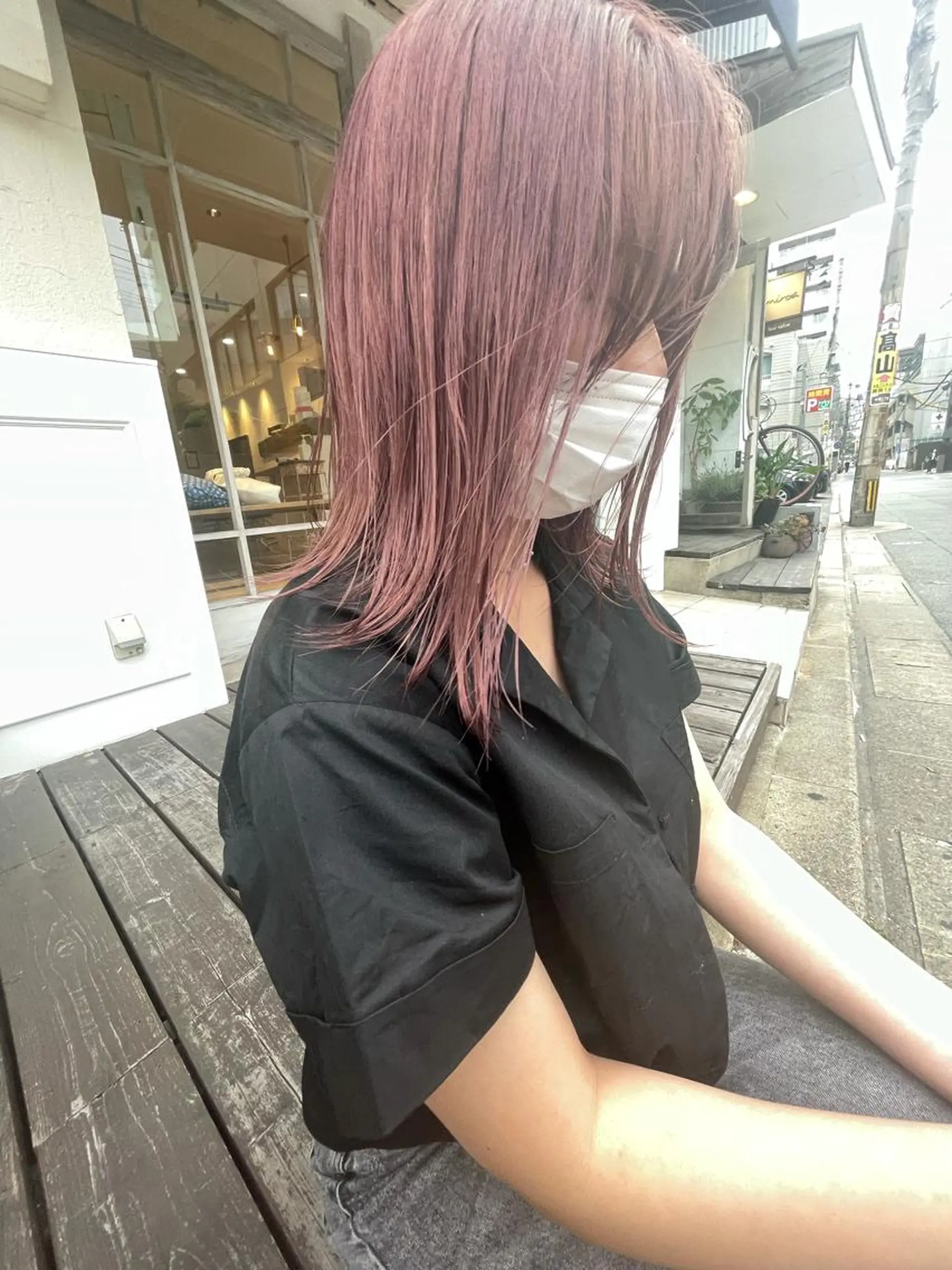 ミディアム カラー 🙃 透明感カラー/ボブのヘアスタイル