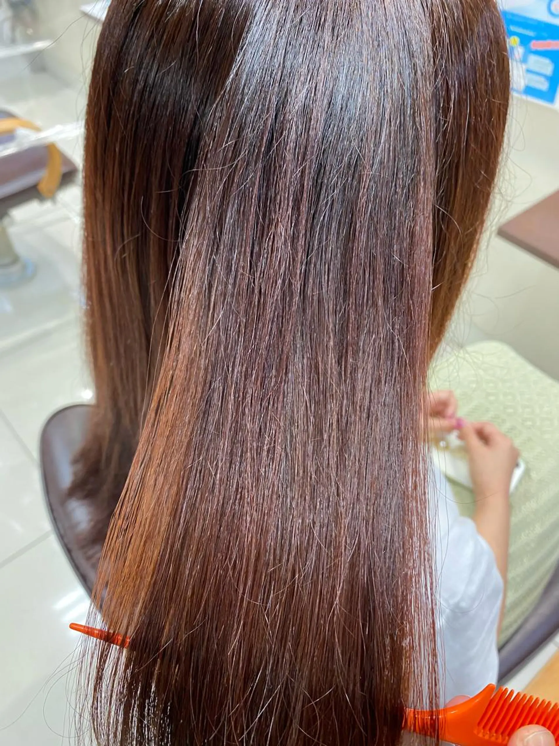 ロング 縮毛矯正 鈴木 明花のヘアスタイル