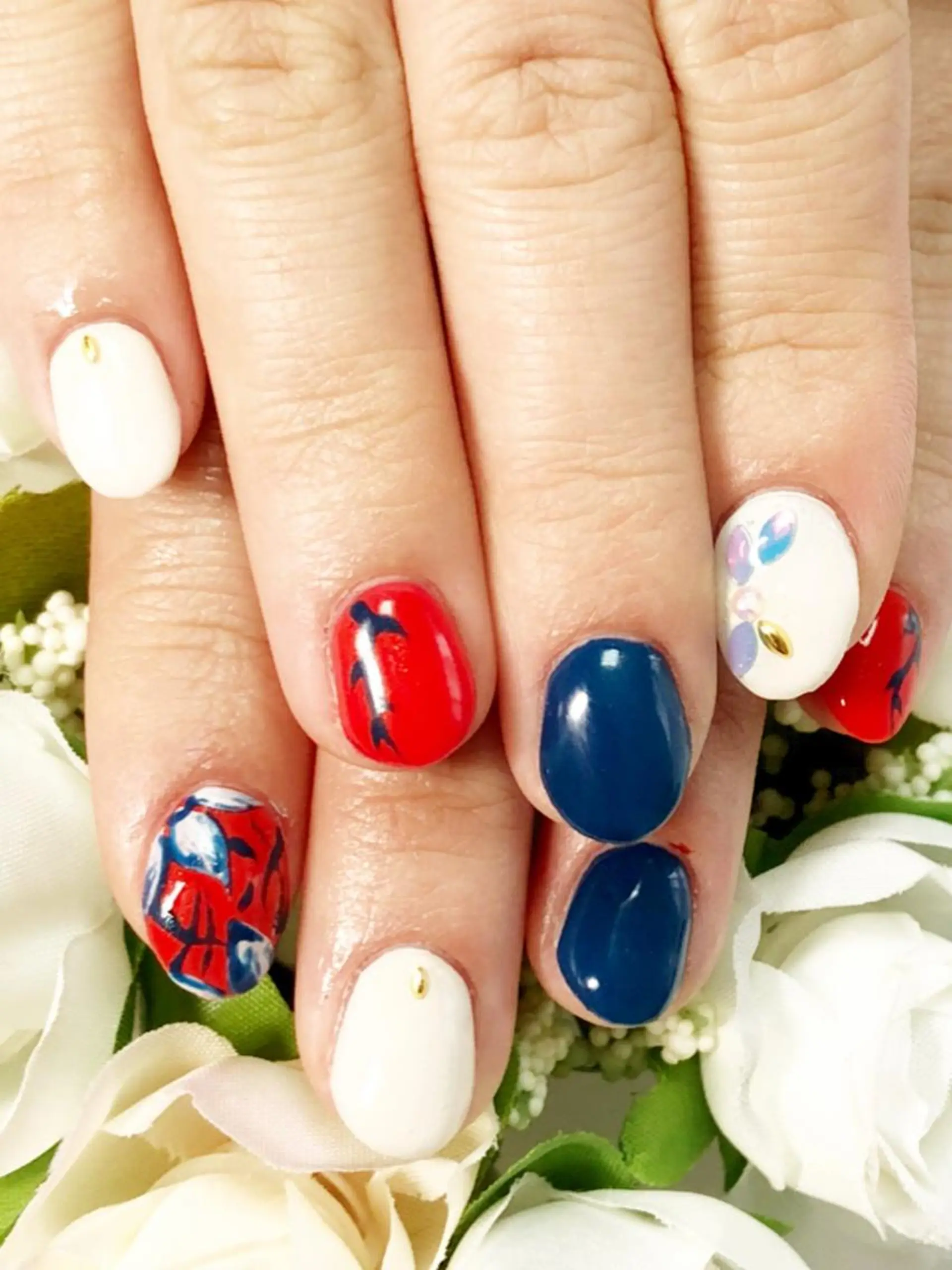 ミディアム カラー ネイル オレンジ オレンジ シンプルネイル ハンドネイル CITRAtotal beautyのネイルデザイン