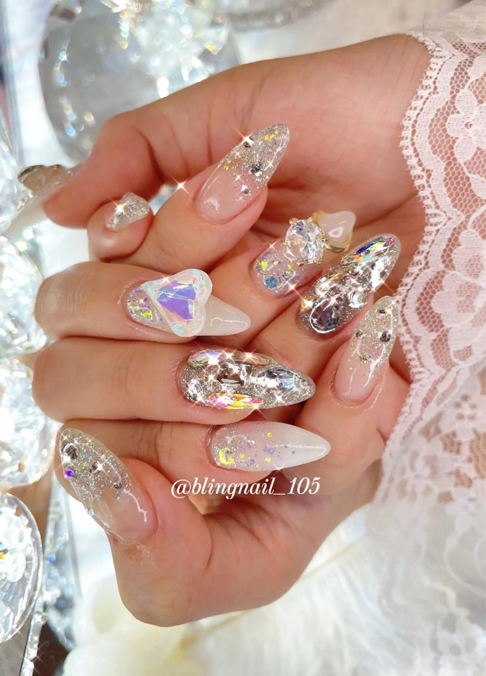 ネイル 23時まで❤︎韓国、 ワンホンネイルのネイルデザイン