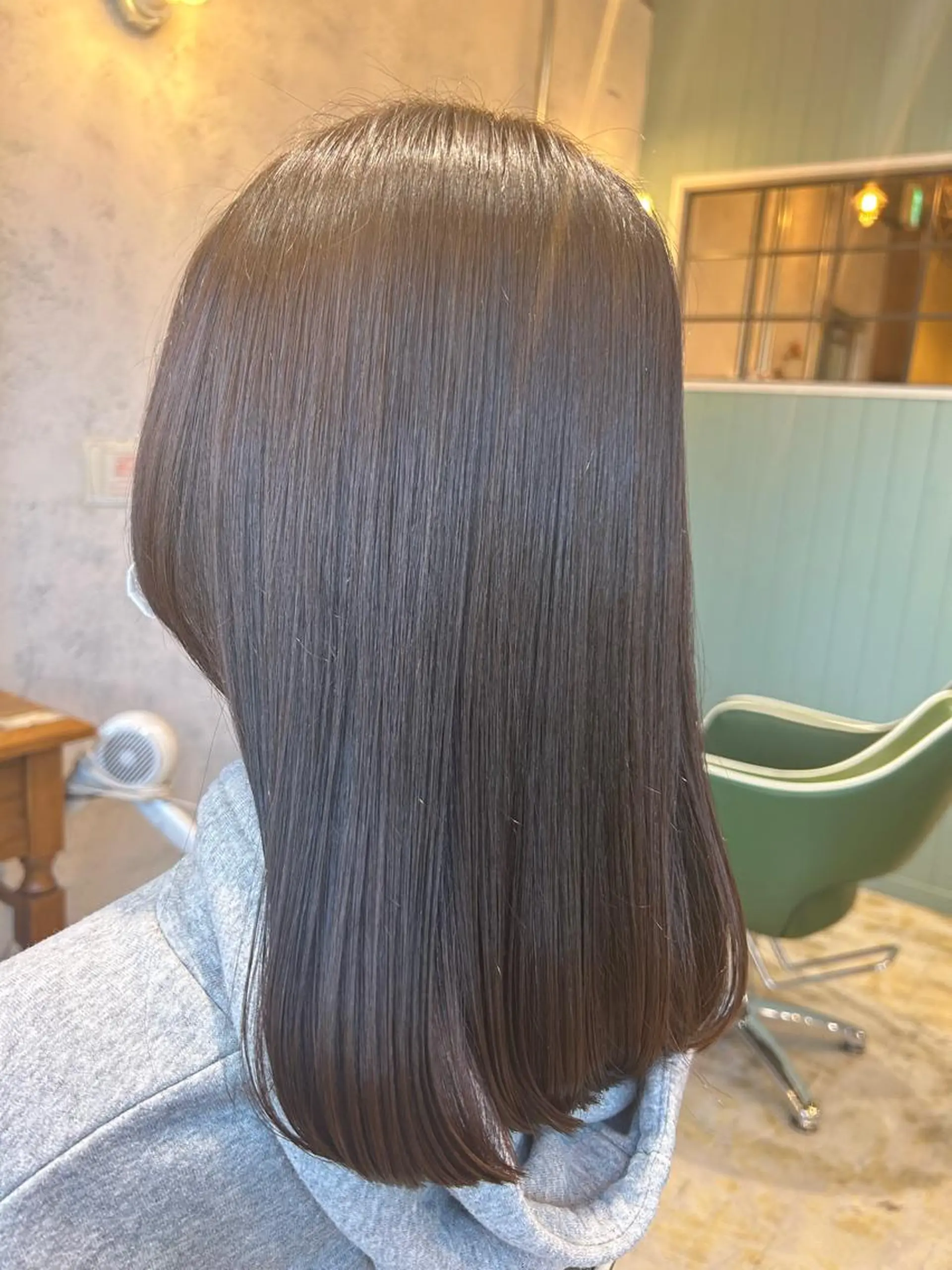 ミディアム 縮毛矯正 key5階 イソムラのヘアスタイル