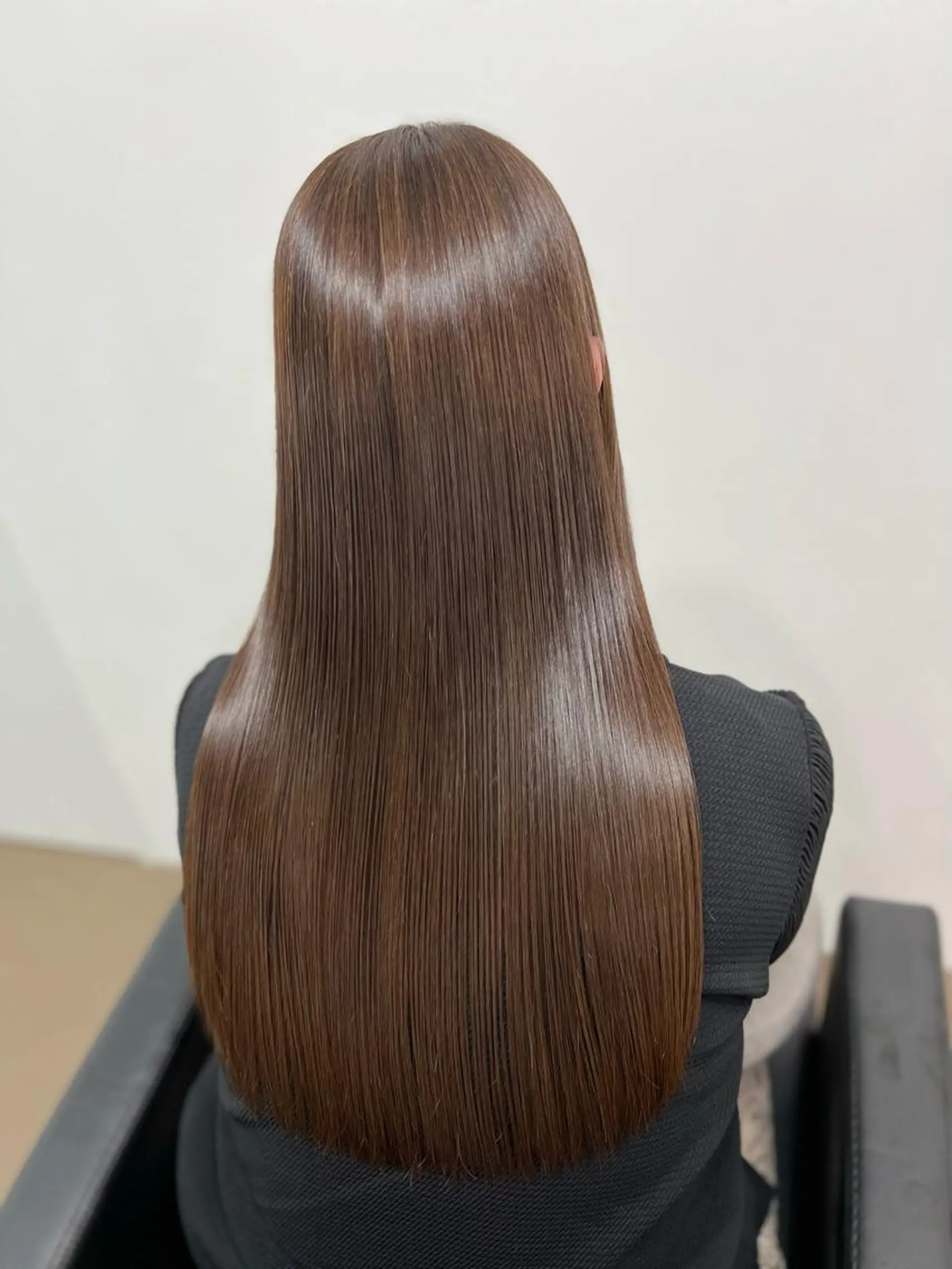 ロング カラー 透明感カラー イルミナカラー 髪質改善 韓国風ヘア 縮毛矯正 神戸ボブ✂️ ioe三宮/田 伸佳のヘアスタイル