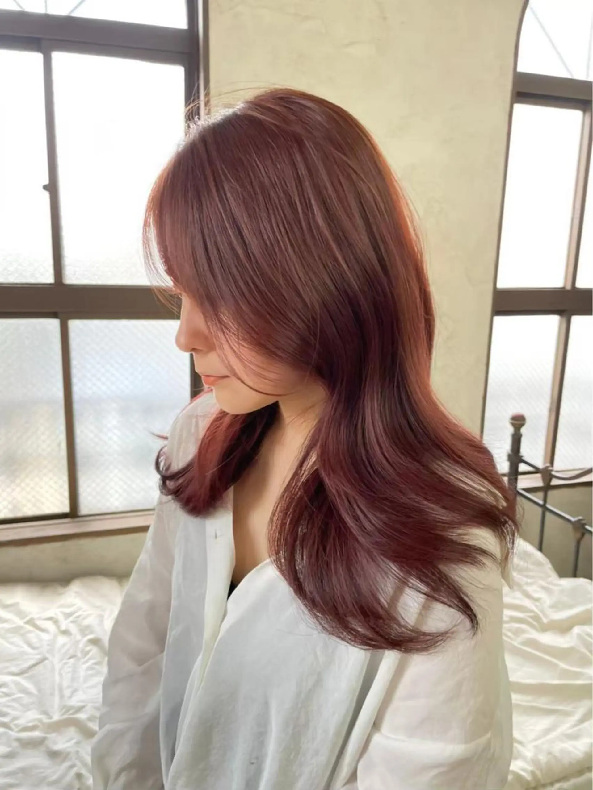 ロング カラー 髪質改善 トリートメント レイヤー/艶カラー /韓国ヘア/高松のヘアスタイル