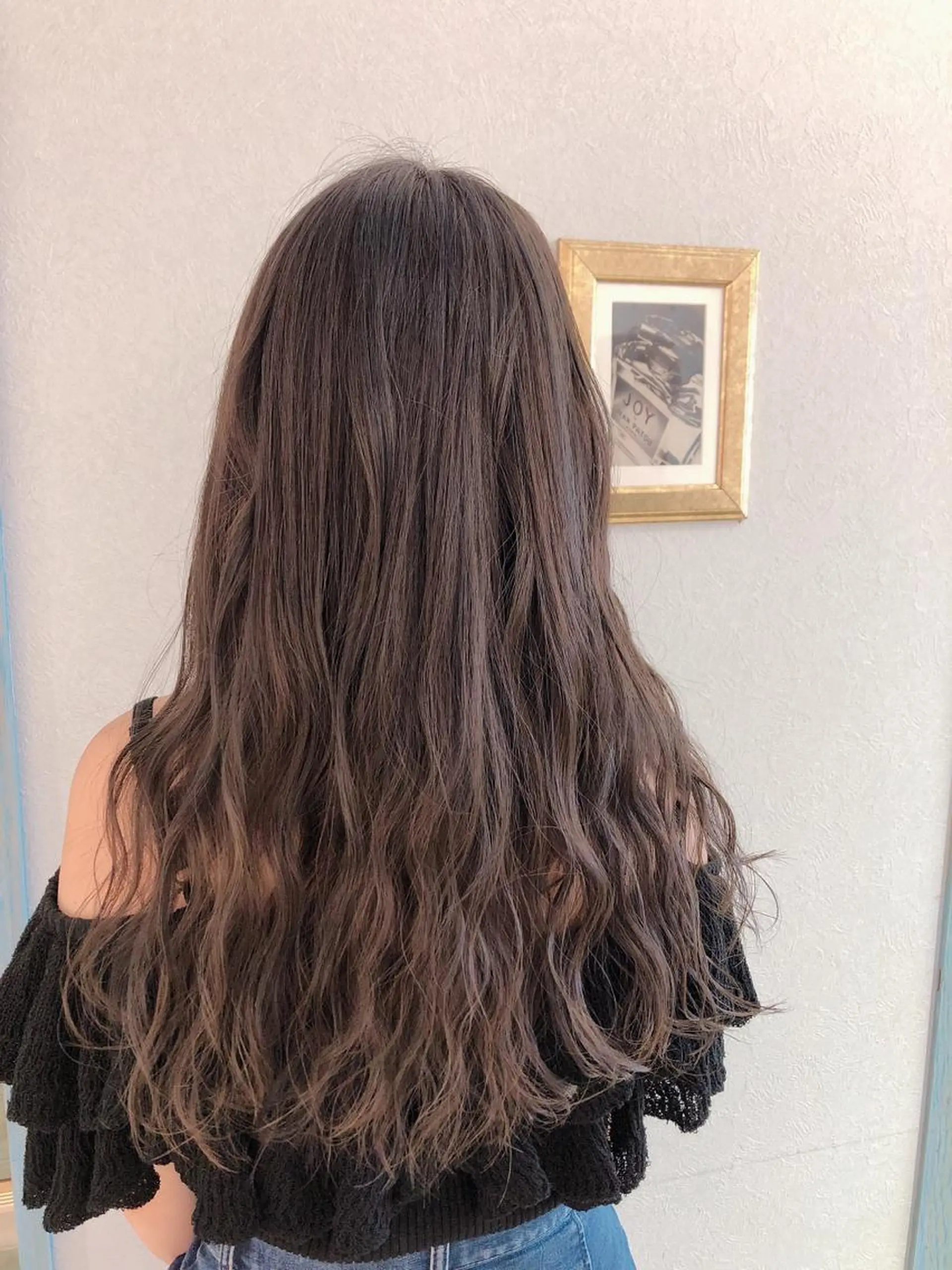 ロング アッシュ ロング カット ヘアカラー トリートメント 代表山口ひな 髪質改善のプロのヘアスタイル