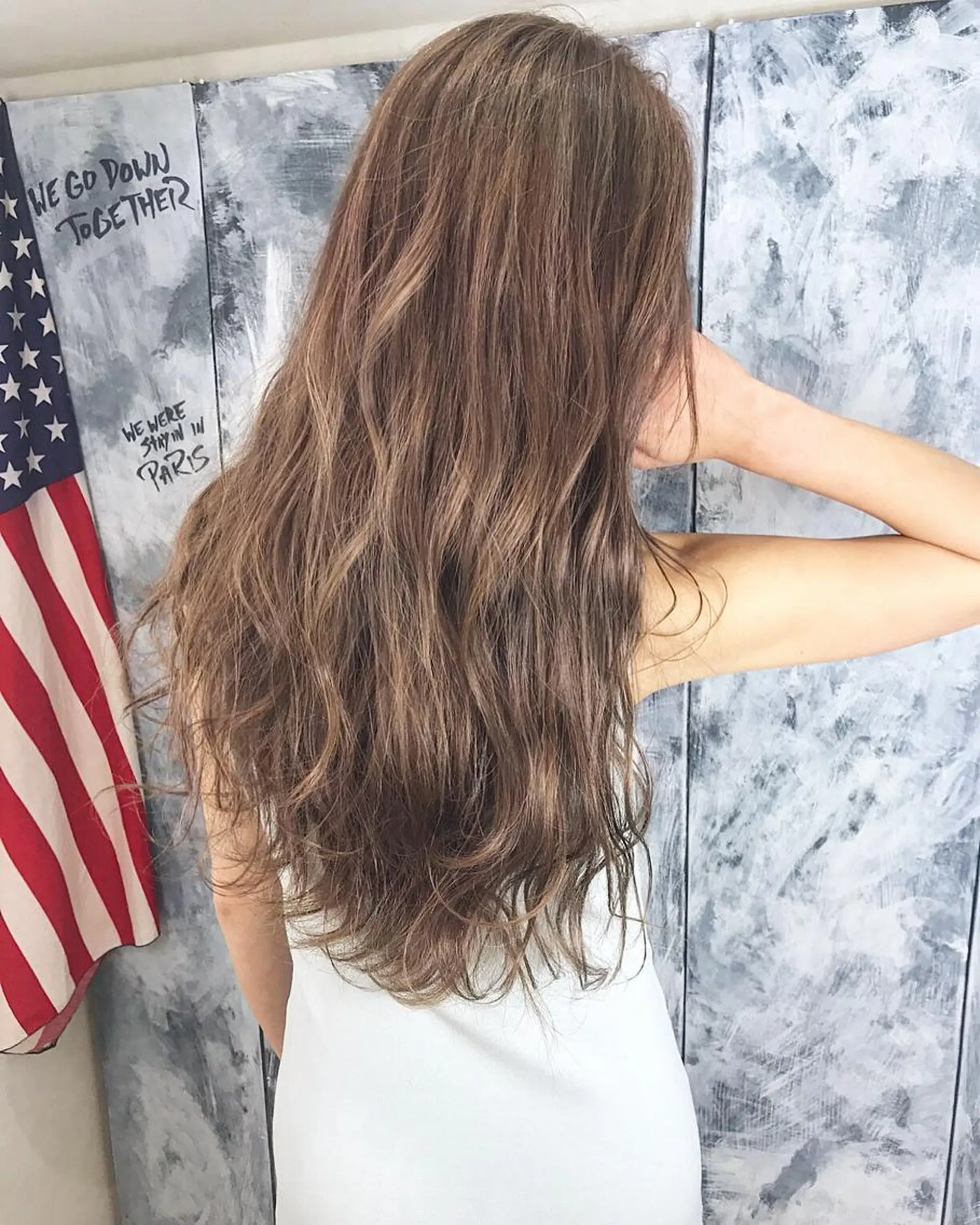 ロング カラー TATSUYA アートディレクターのヘアスタイル