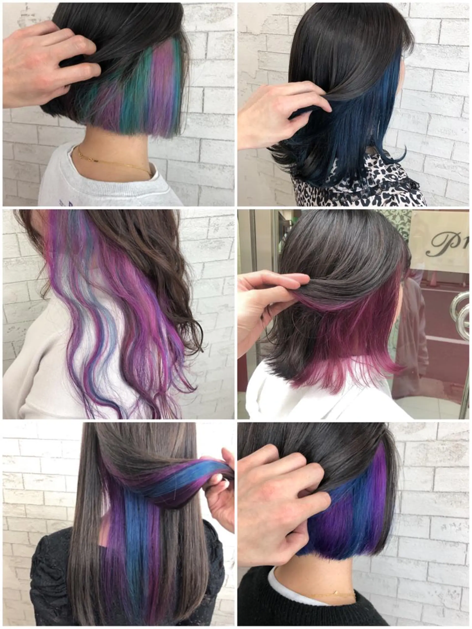 ミディアム カラー ブリーチ インナーカラー トップスタイリスト 小澤純一のヘアスタイル