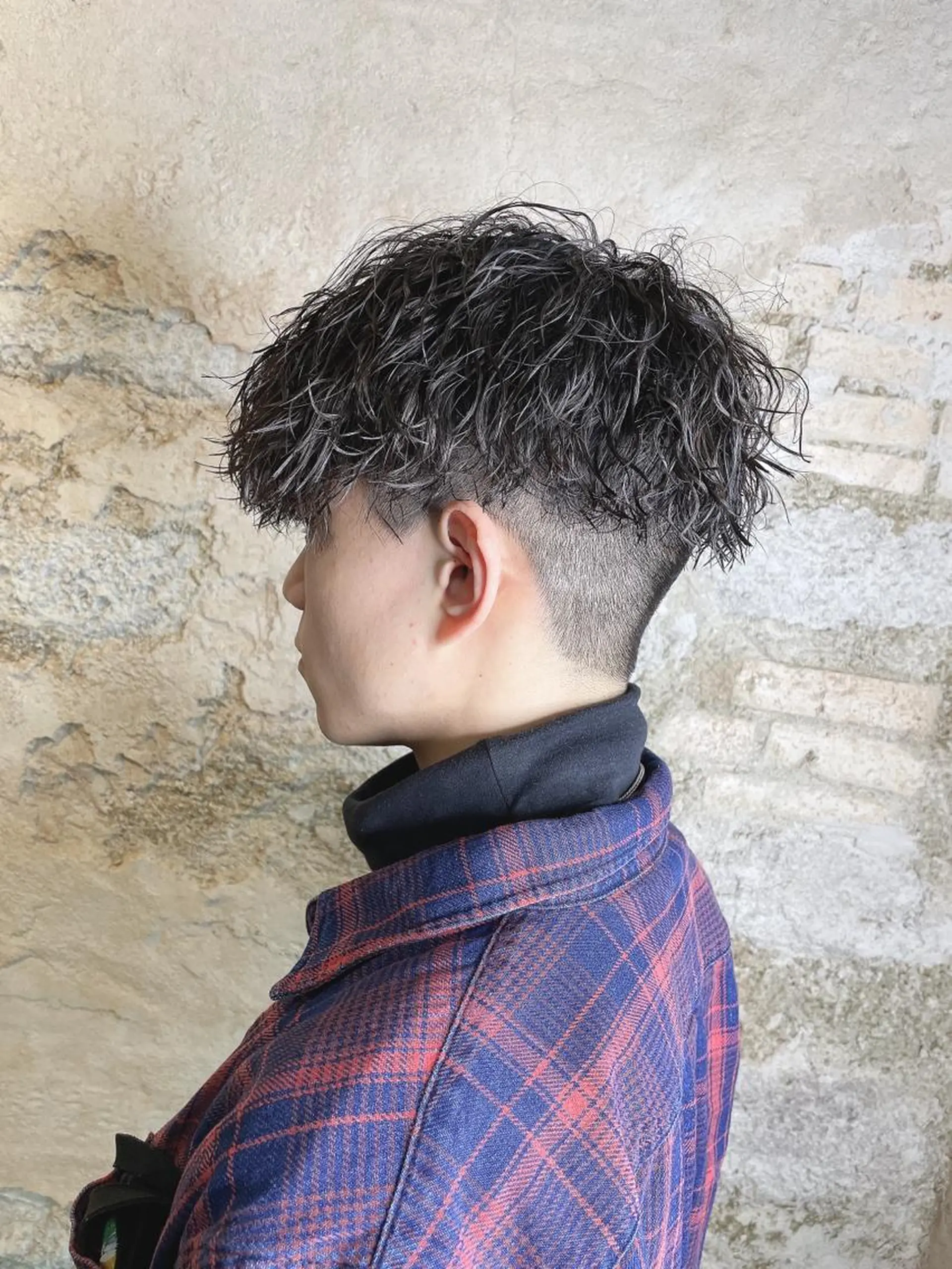 ショート パーマ メンズ 髪質改善/茅ヶ崎 マツモト リョウのヘアスタイル