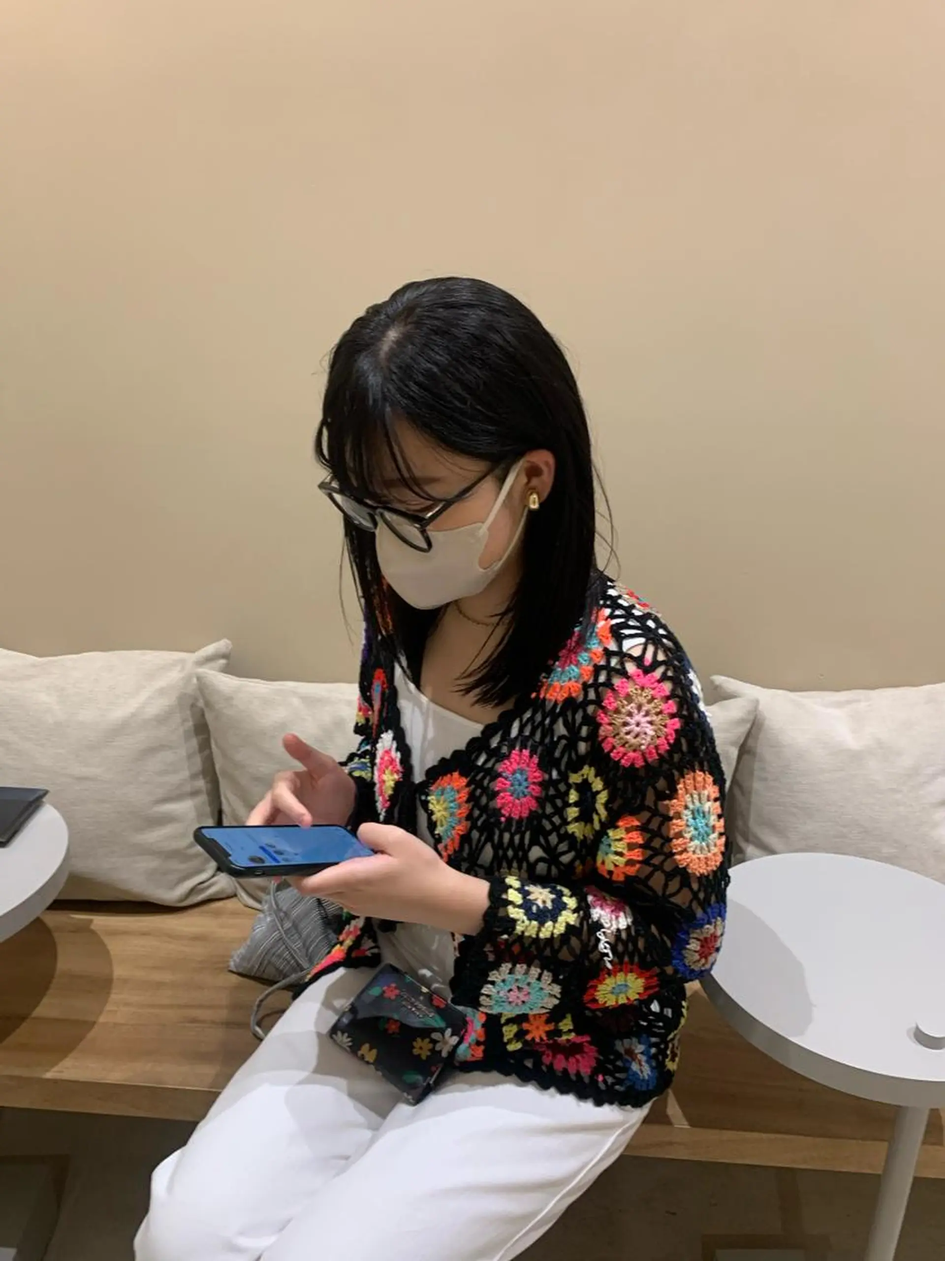 ミディアム カラー パーマ 🎀オイダイラ モモカ🎀のヘアスタイル