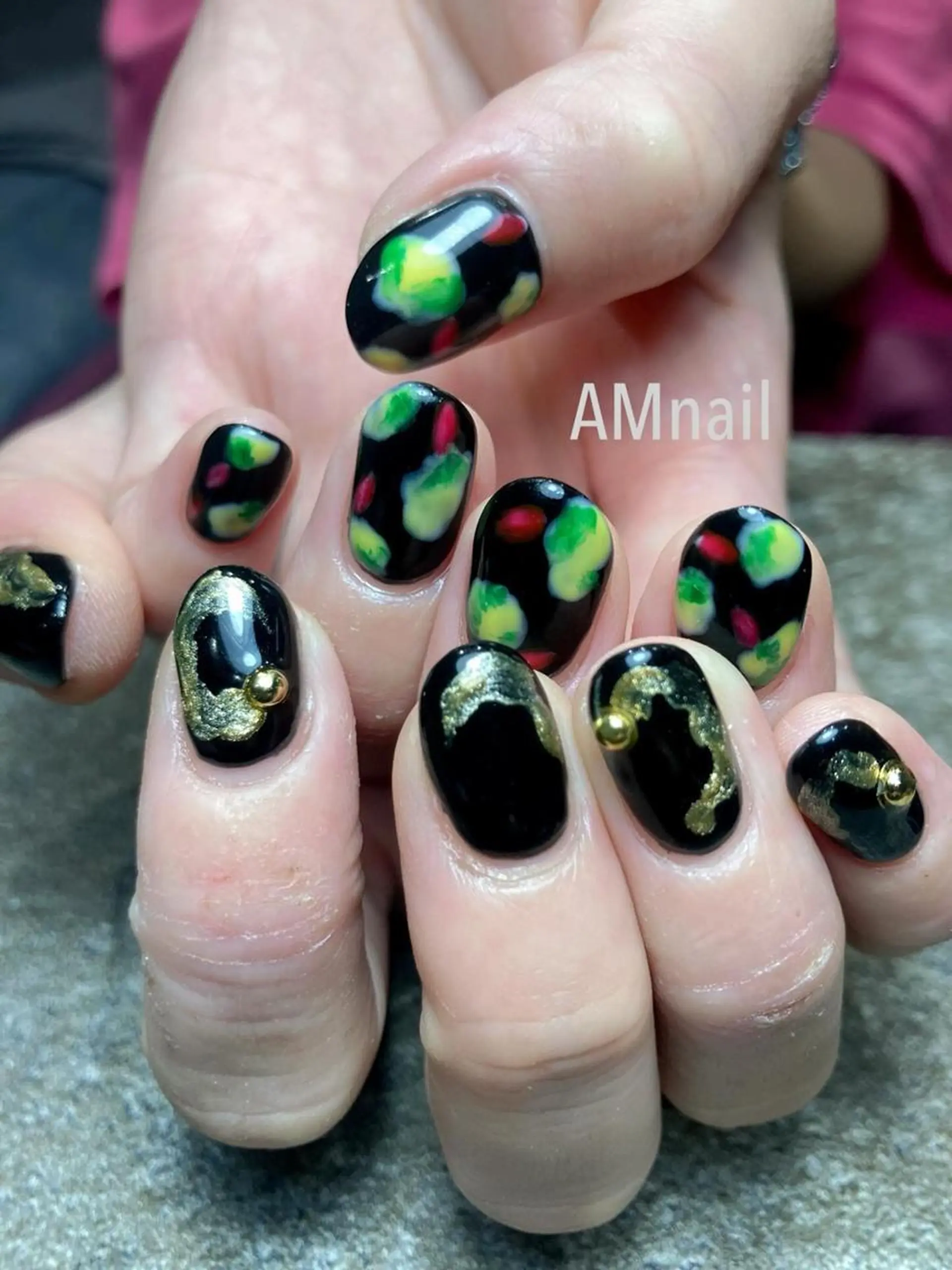 ネイル アートネイル 持ち込み ハンドネイル Am:nail 柏 SUE（スゥ）のネイルデザイン