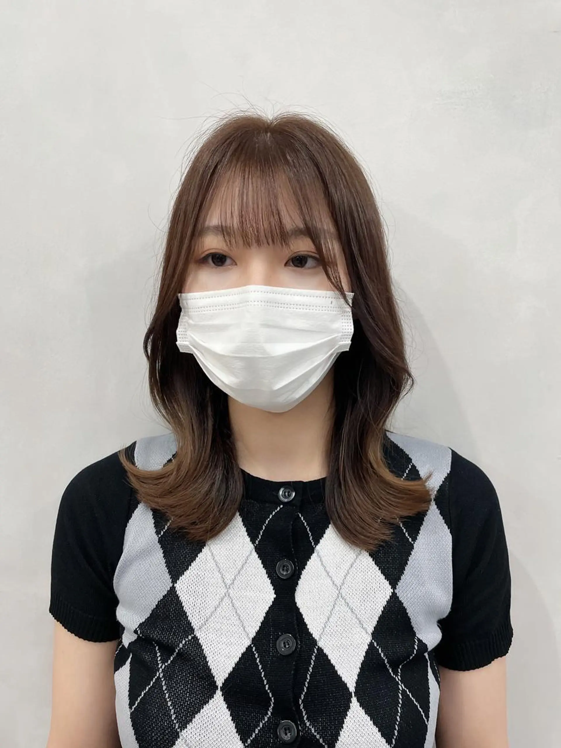 ミディアム ミディアムレイヤー 韓国風ヘア レイヤーカット ❤︎︎韓国ヘア❤︎︎ 𝑺𝒉𝒊𝒉𝒐のヘアスタイル