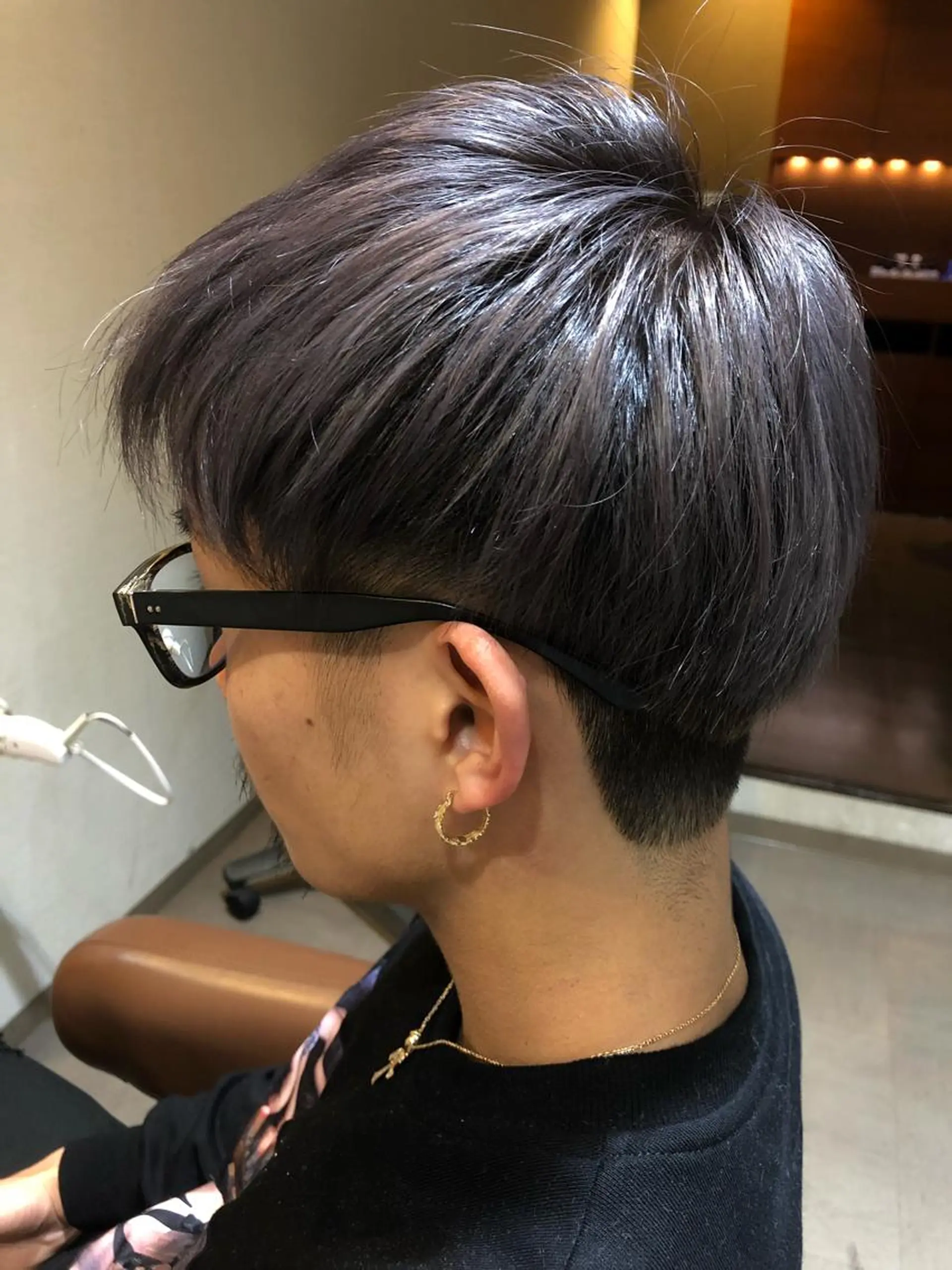 ショート カラー メンズ シルバー 萩原 凌✄﻿のヘアスタイル