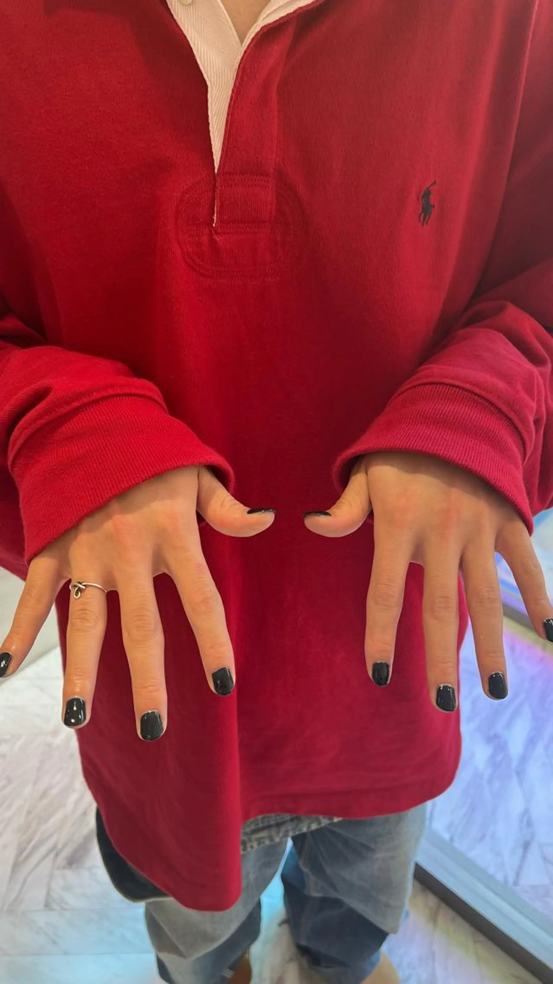 メンズ ネイル メンズネイル mai🤍縮毛酸性ス トレート/アイリストのヘアスタイル