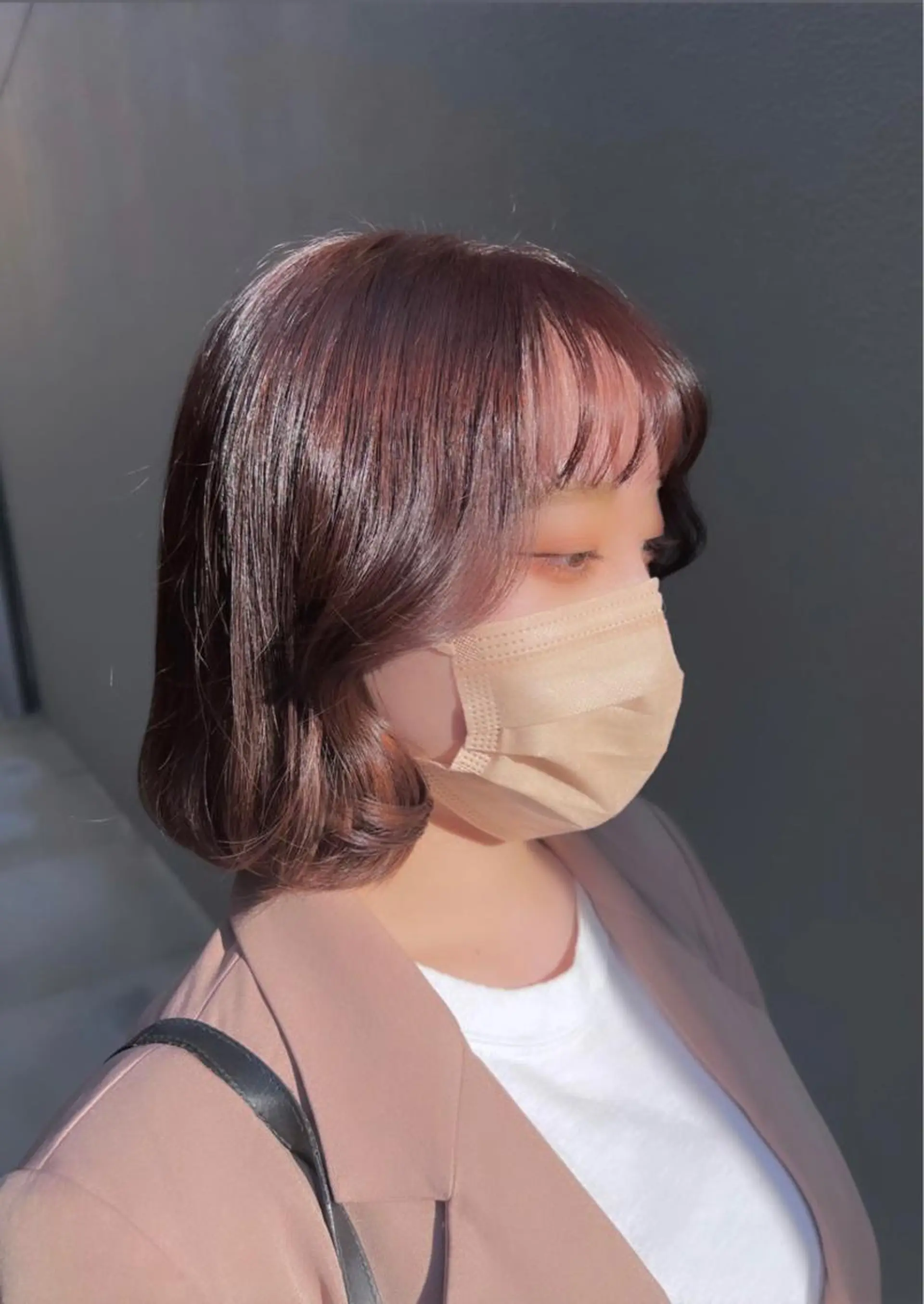 ミディアム カラー ヘアカラー トリートメント 透明感カラー ✨ 韓国艶髪💗菅原のヘアスタイル