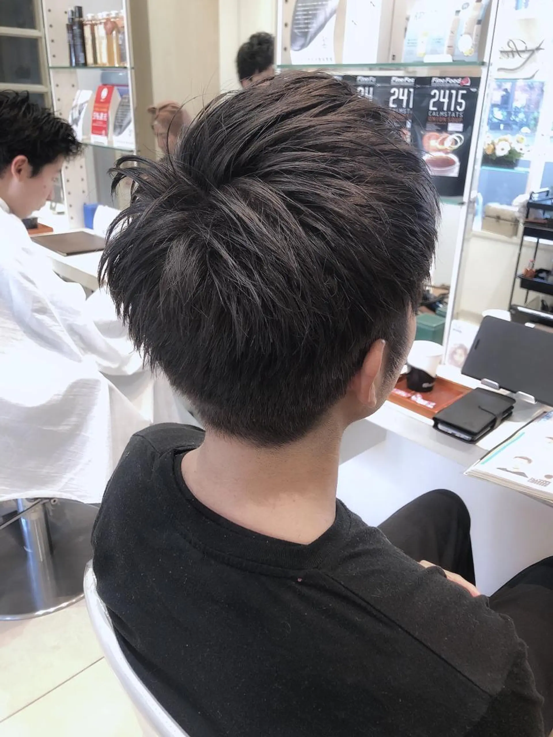 ショート カラー メンズ ダークグレー はだゆうき @hadadan08のヘアスタイル