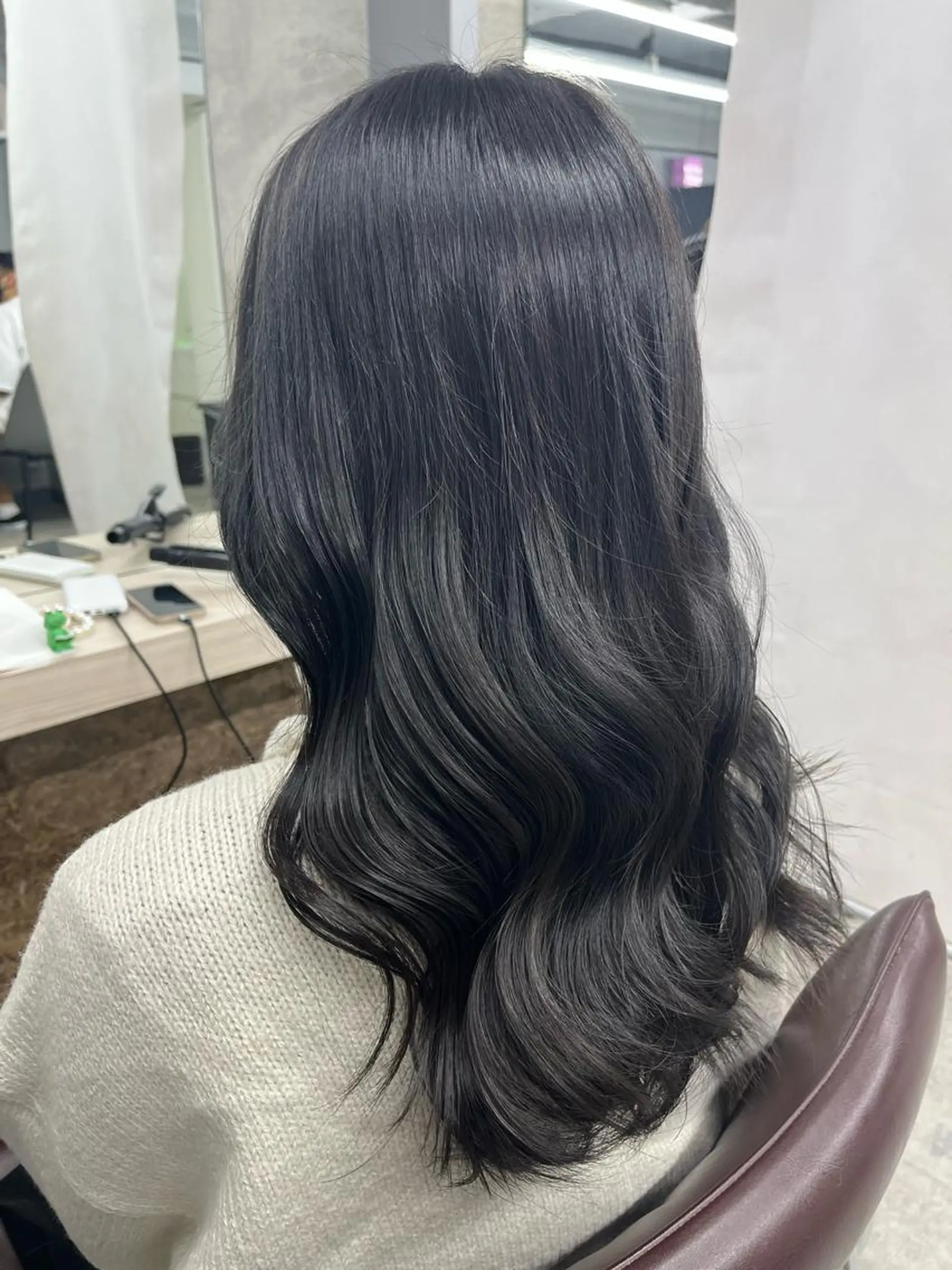 セミロング カットモデル/表参道 シオンのヘアスタイル