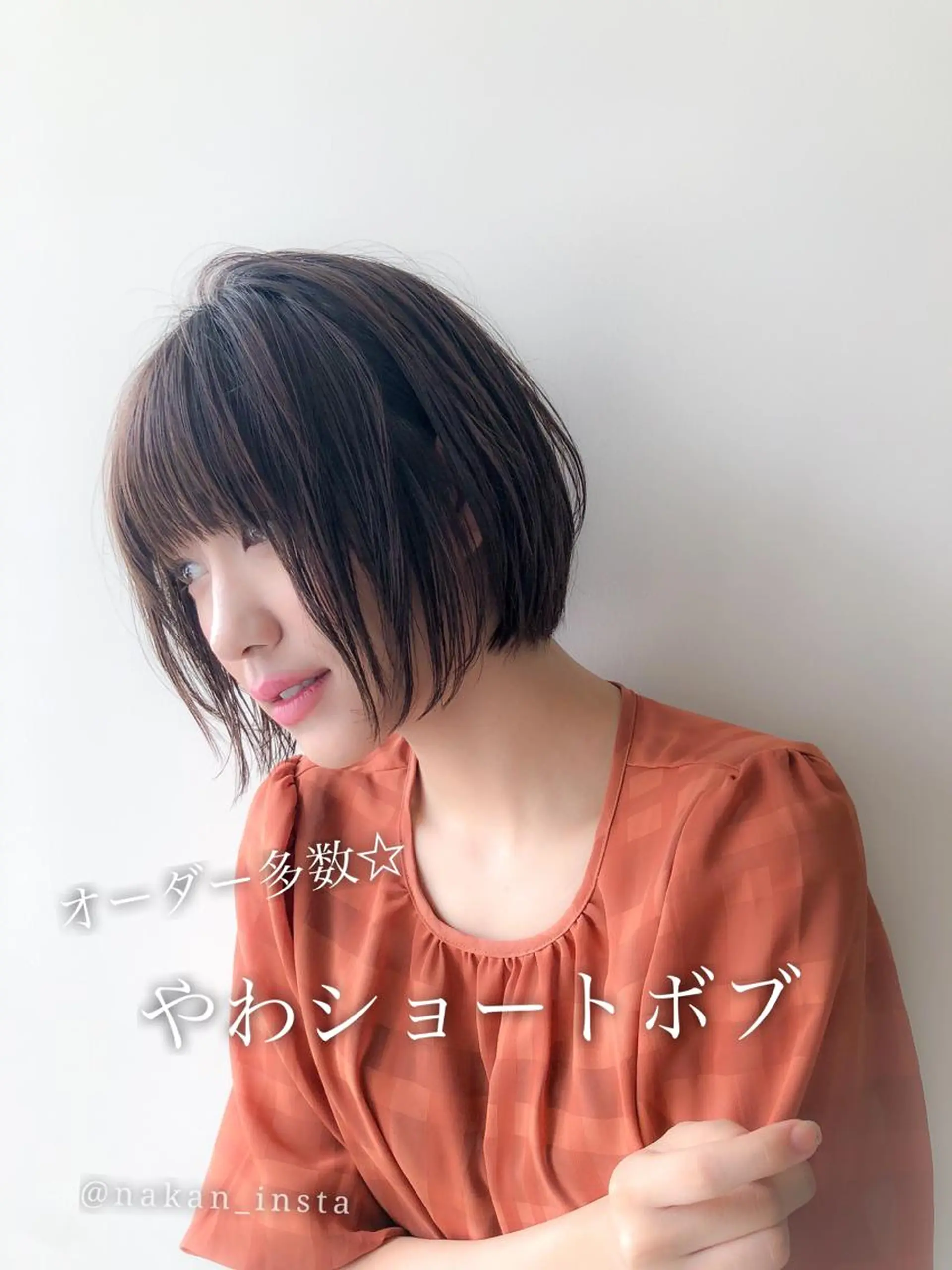 ショート カラー 顔周りレイヤー/ボブ 銀座✨中野まさひろのヘアスタイル