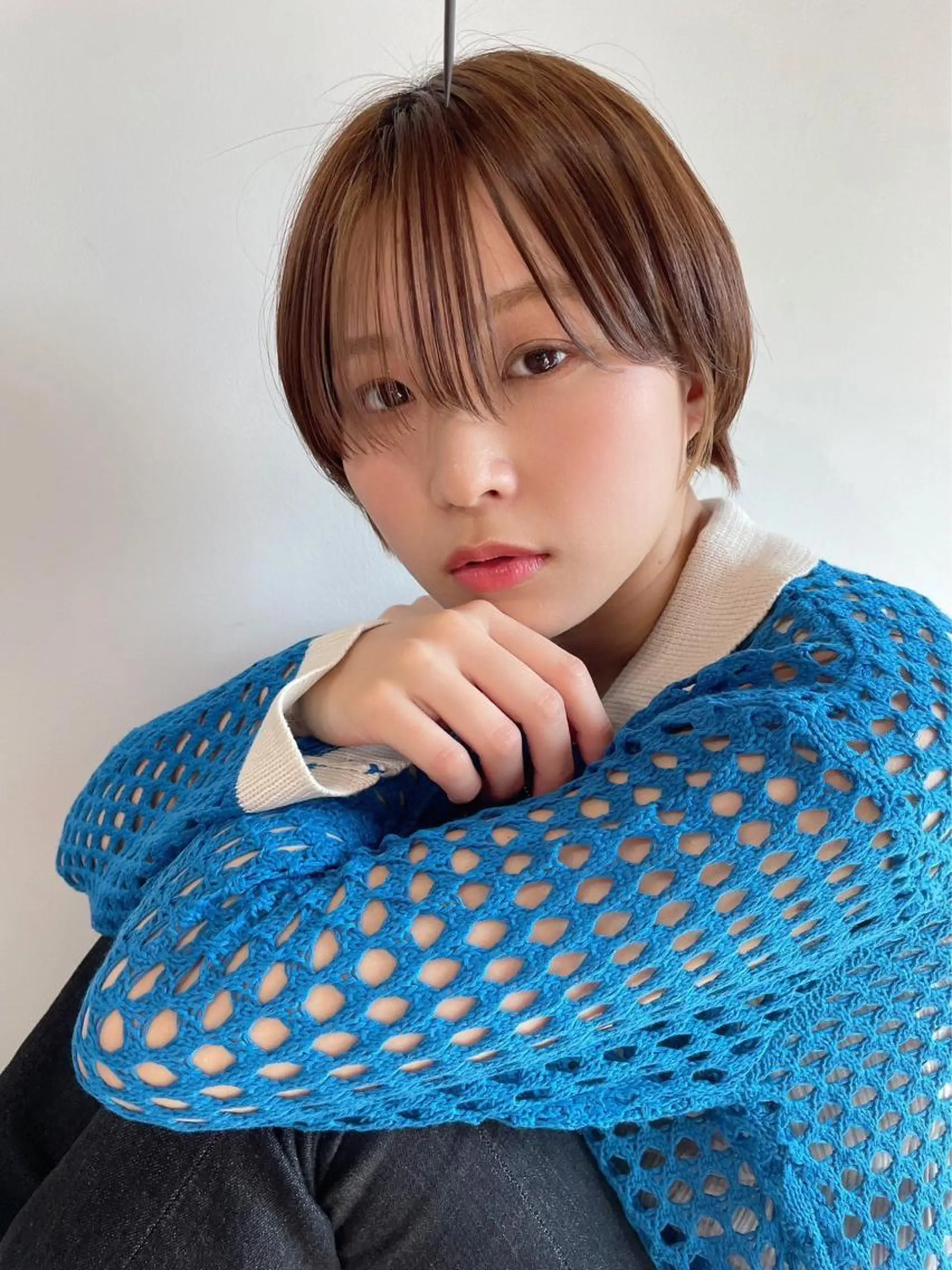 ショート カラー バレイヤージュ ブリーチ ケアブリーチ ダブルカラー イヤリングカラー カット ヘアカラー トリートメント ☀️Luana☀️ 公式/大通のヘアスタイル