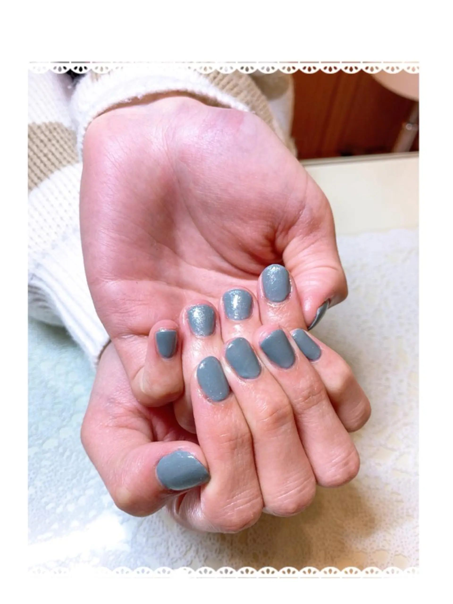 ネイル ブルー ワンカラーネイル ｔe_ nailのネイルデザイン