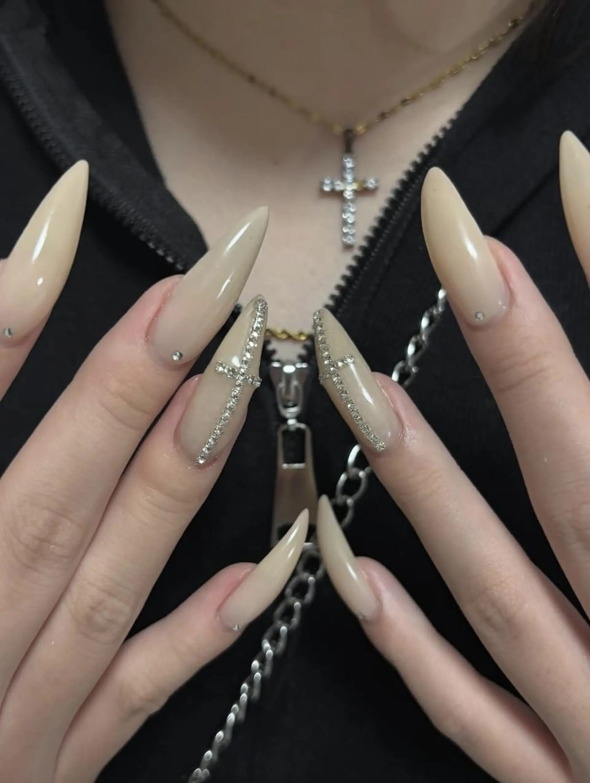 ネイル 長さ出し フレンチネイル グラデーション 卒業式 マグネットネイル ハンドネイル MIHANA NAILのネイルデザイン