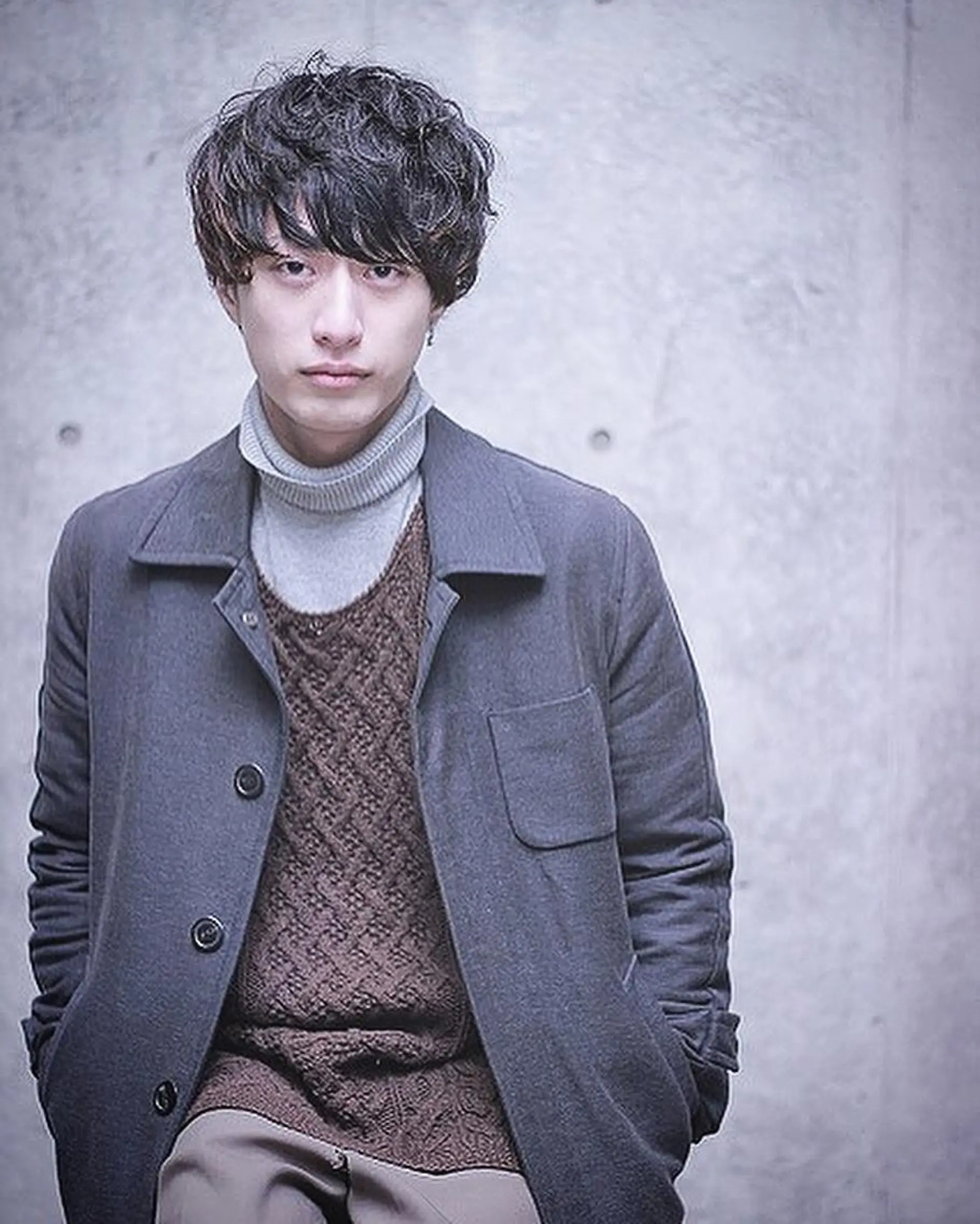 ショート パーマ メンズ マッシュ メンズパーマ cachecache所属・及川 光のヘアスタイル