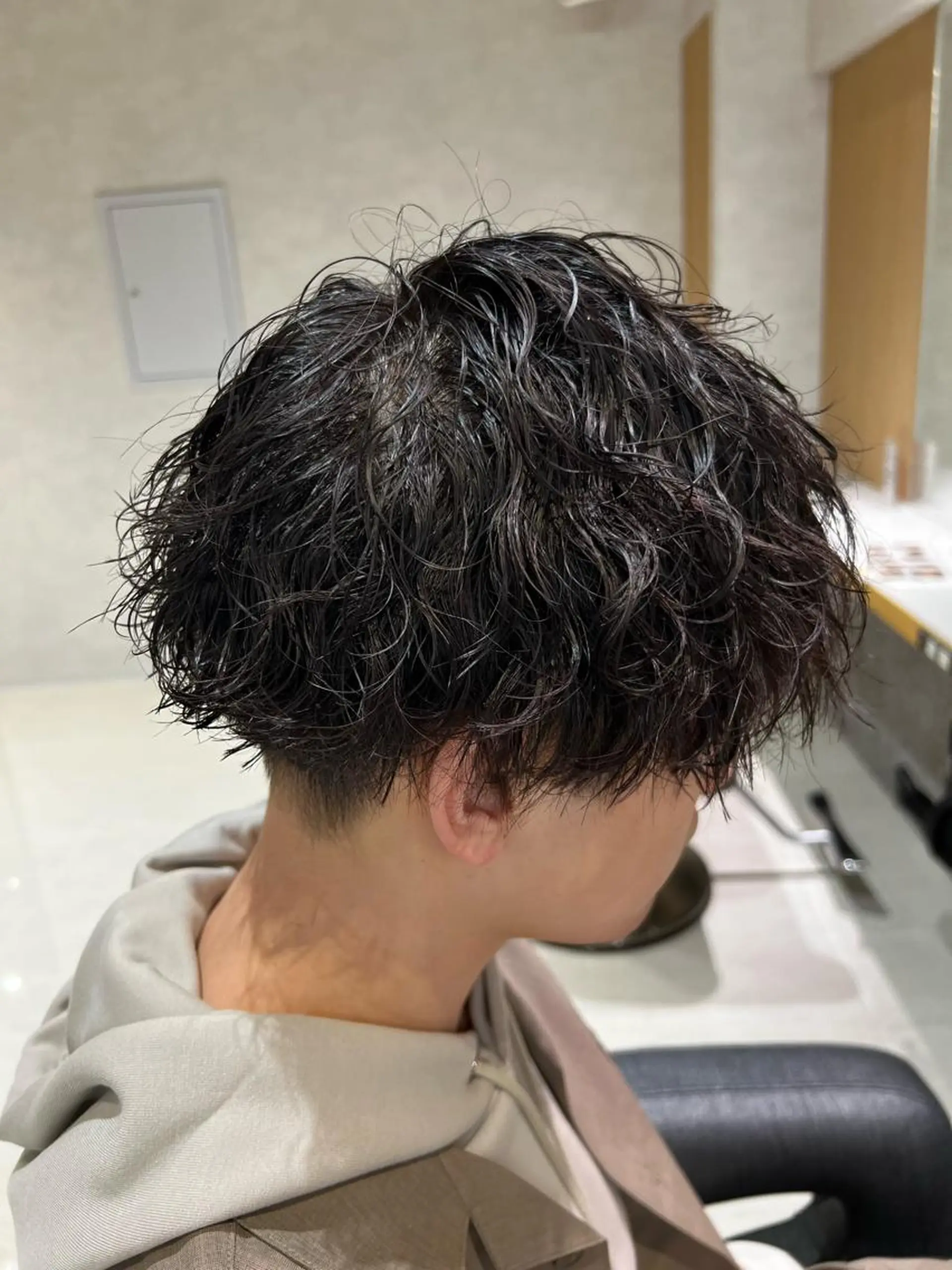 ショート パーマ メンズ カット ヘッドスパ 🪐メンズ特化 ヤマクラ　タイキのヘアスタイル
