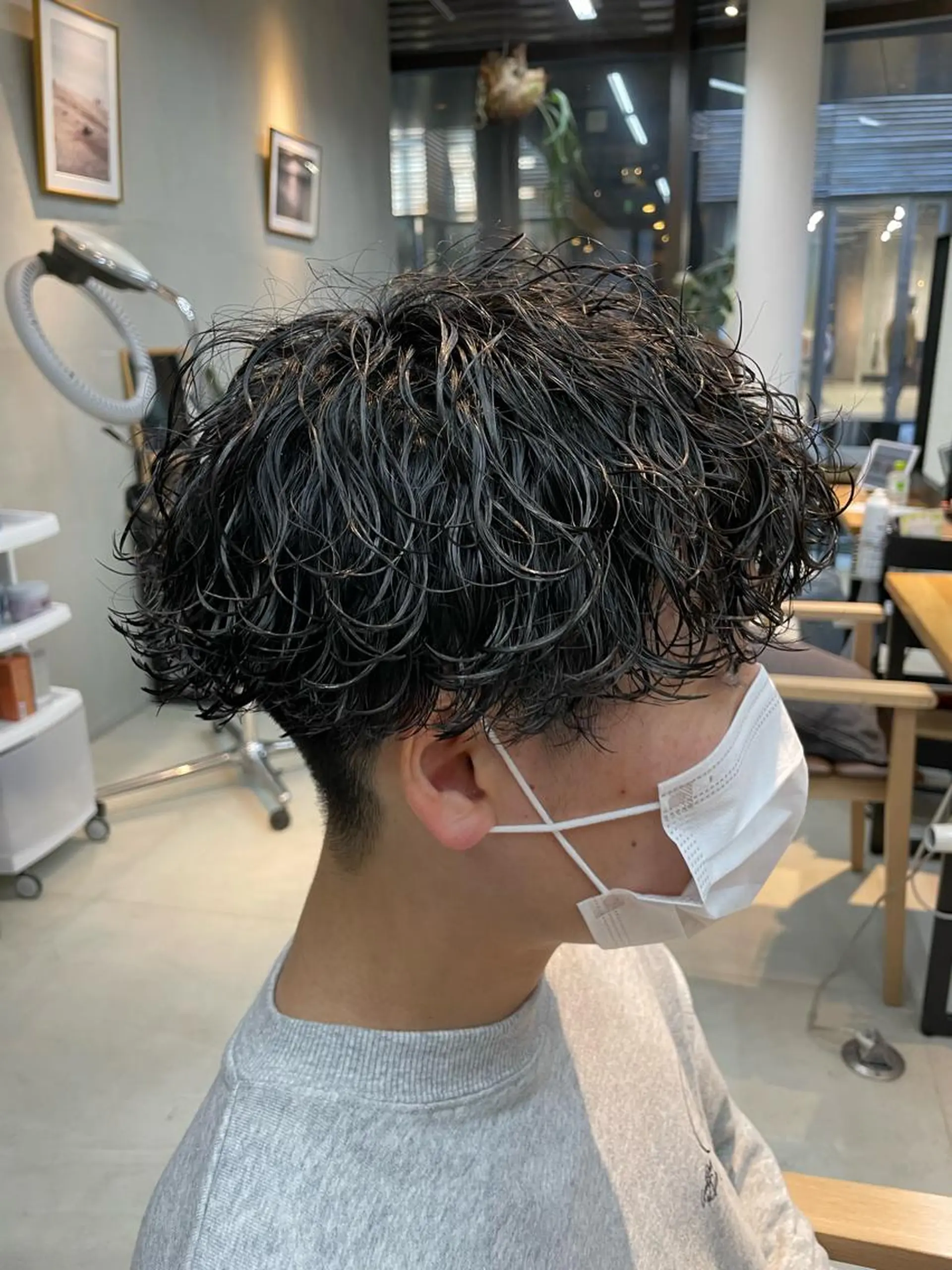 ショート メンズ メンズパーマ 波巻きパーマ mee.表参道所属・ボブ/ショート /パーマ/shinのヘアスタイル