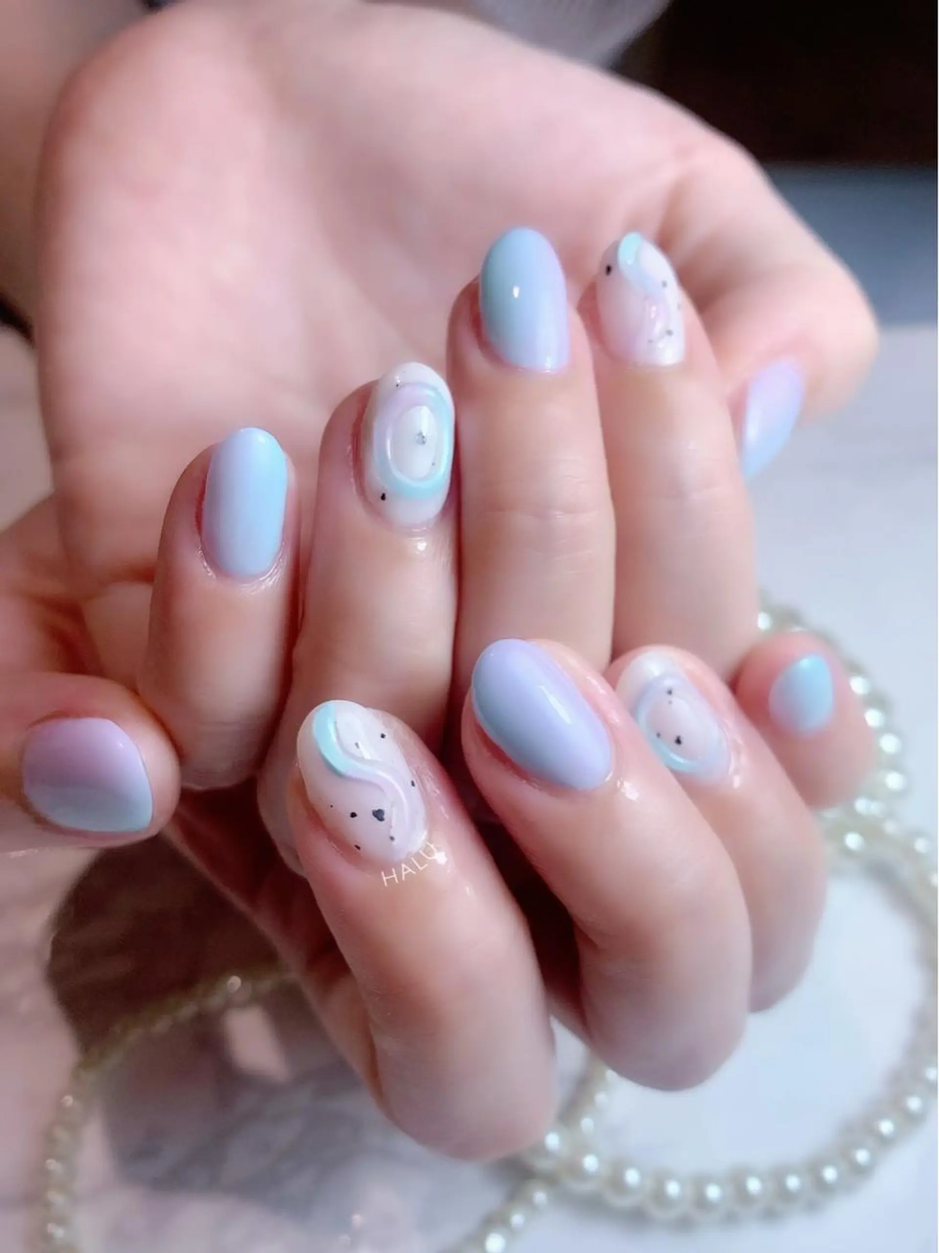 ネイル ぷっくりネイル HALU ハルのネイルデザイン