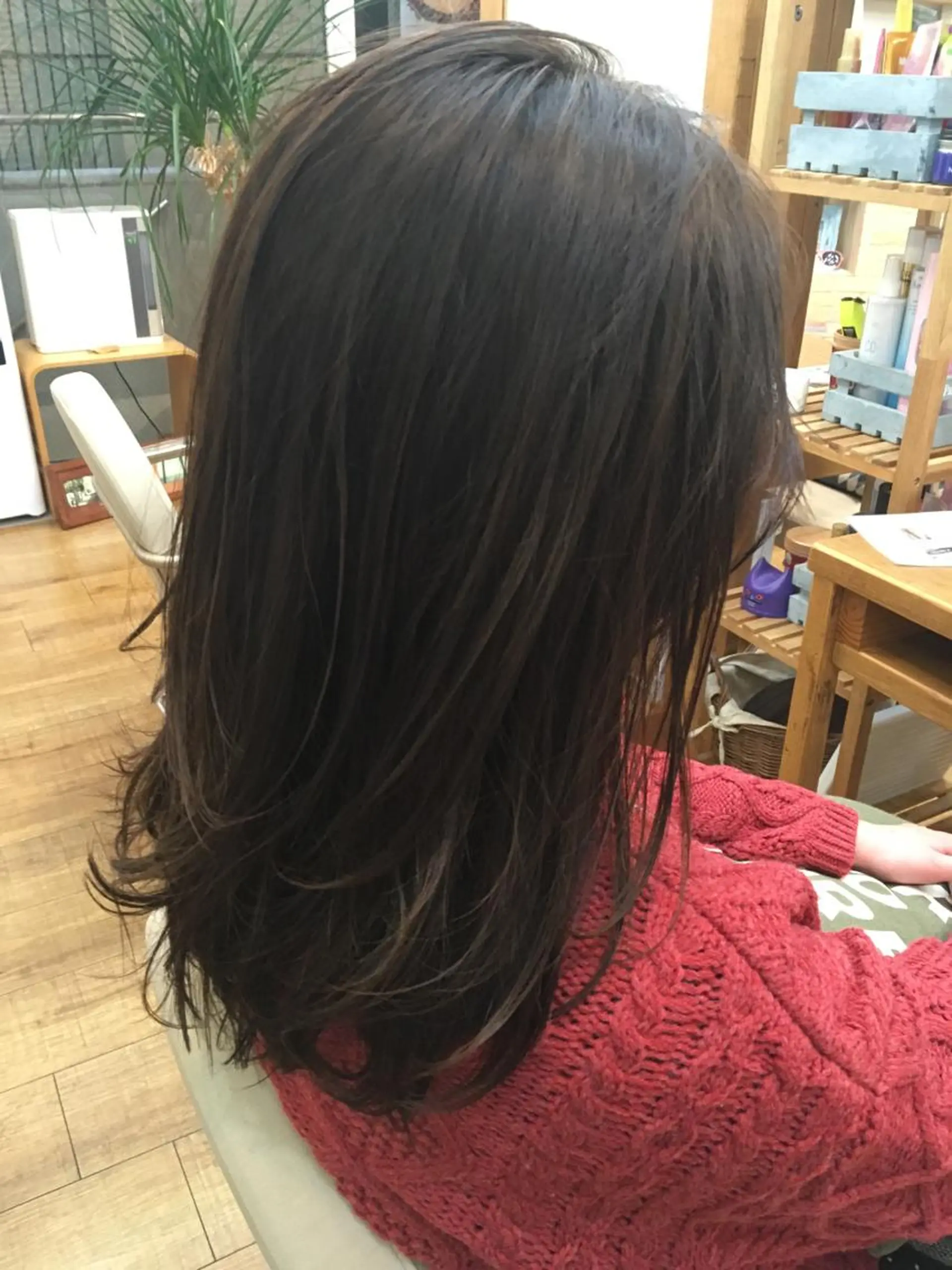 セミロング カラー アディクシーカラー 新宿/美髪矯正 髪質改善/韓国風山本のヘアスタイル