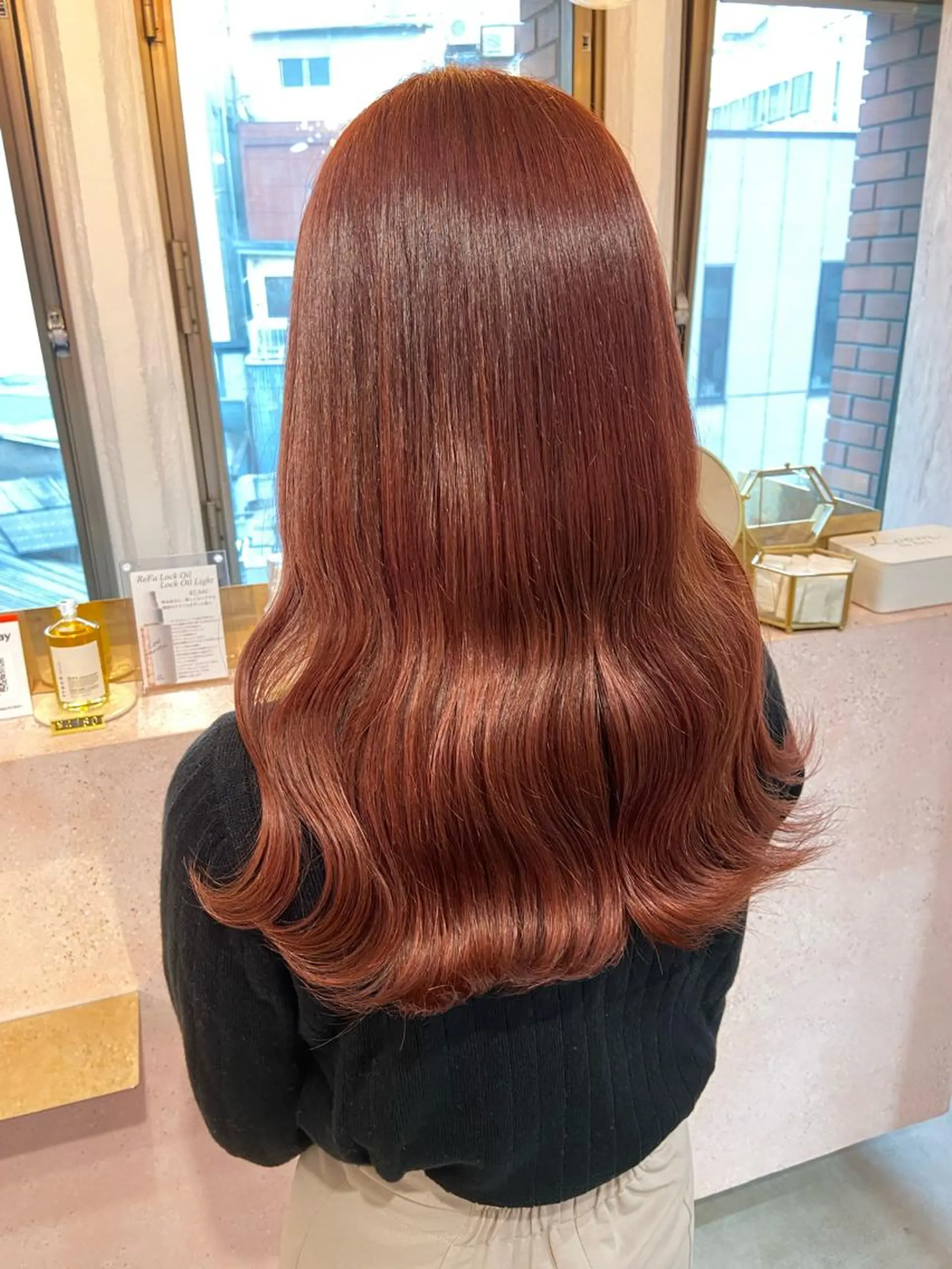 ロング カラー シールエクステ ベージュカラー ブリーチ ブラウンカラー ダブルカラー 新宿/韓国ヘア 中明度カラー/かやのヘアスタイル