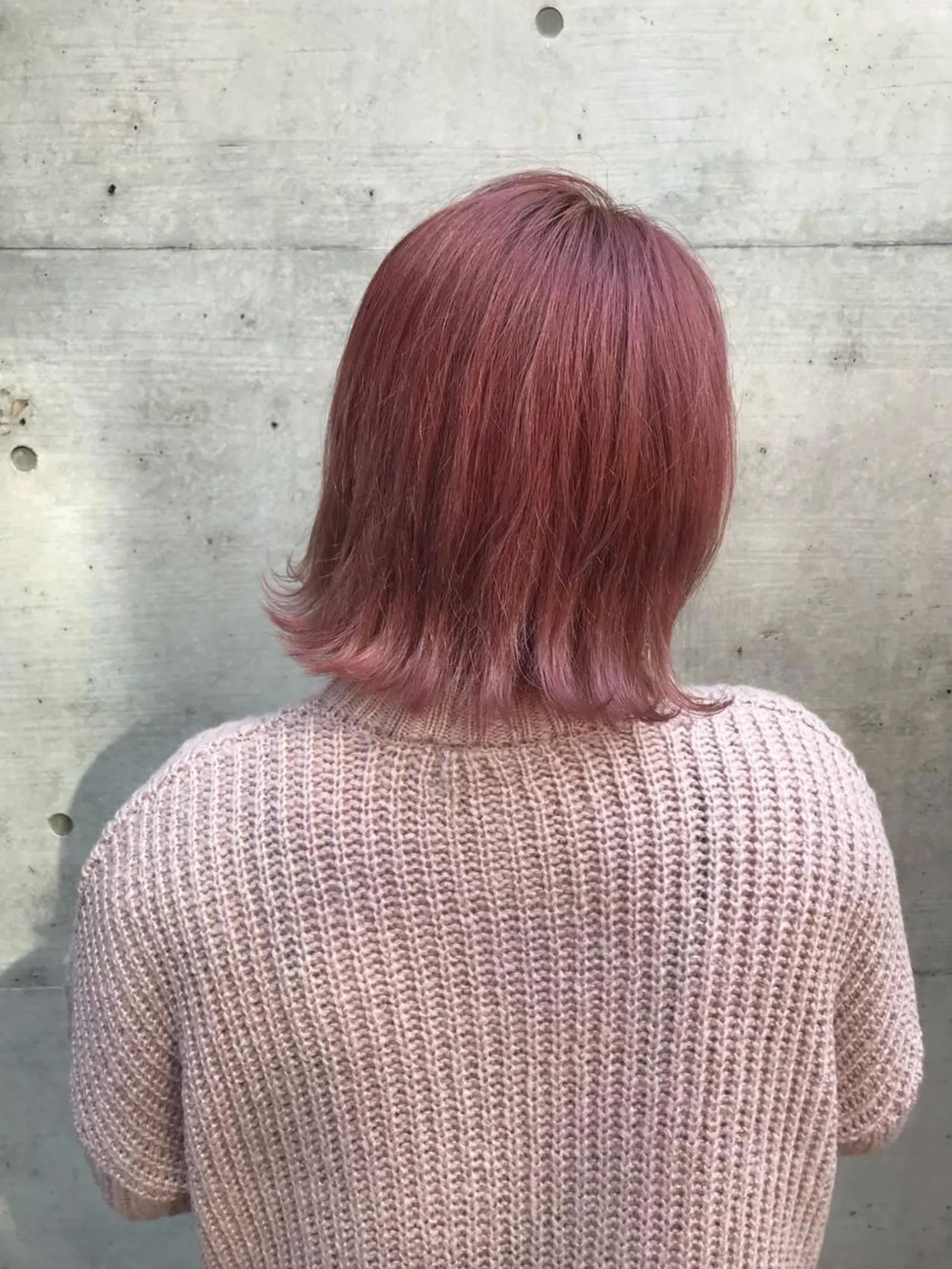 ショート カラー ピンクカラー ボブ 外ハネヘア ていねい技術No.1 🌈諏訪 健太のヘアスタイル