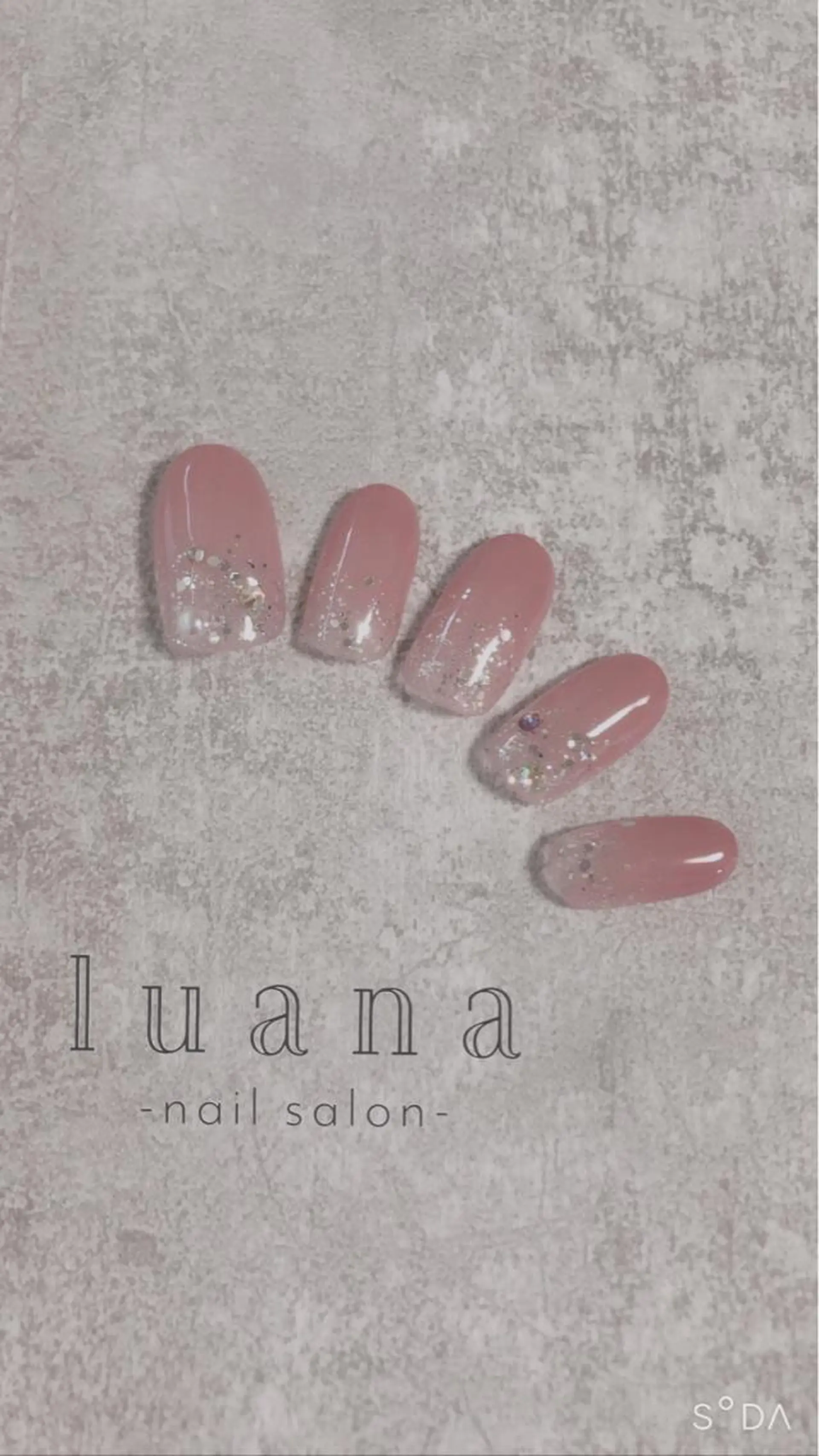 ネイル キラキラネイル ラメ(グリッター) luana ネイルサロンのネイルデザイン