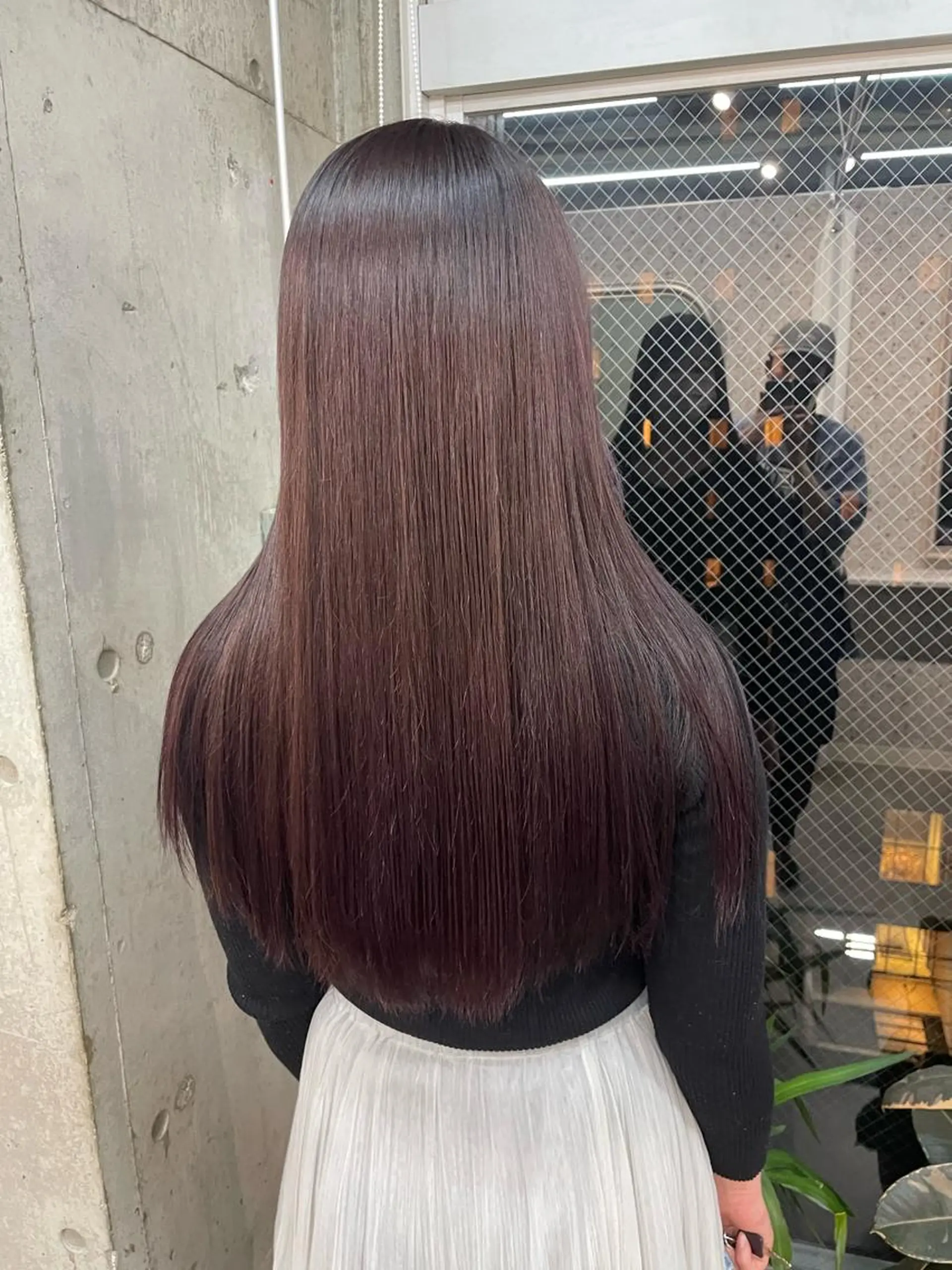 ロング カラー ブラウンカラー ピンクカラー ピンクブラウン lani hair salon所属・SHOTO ハイトー ン/デザインカラーのヘアスタイル