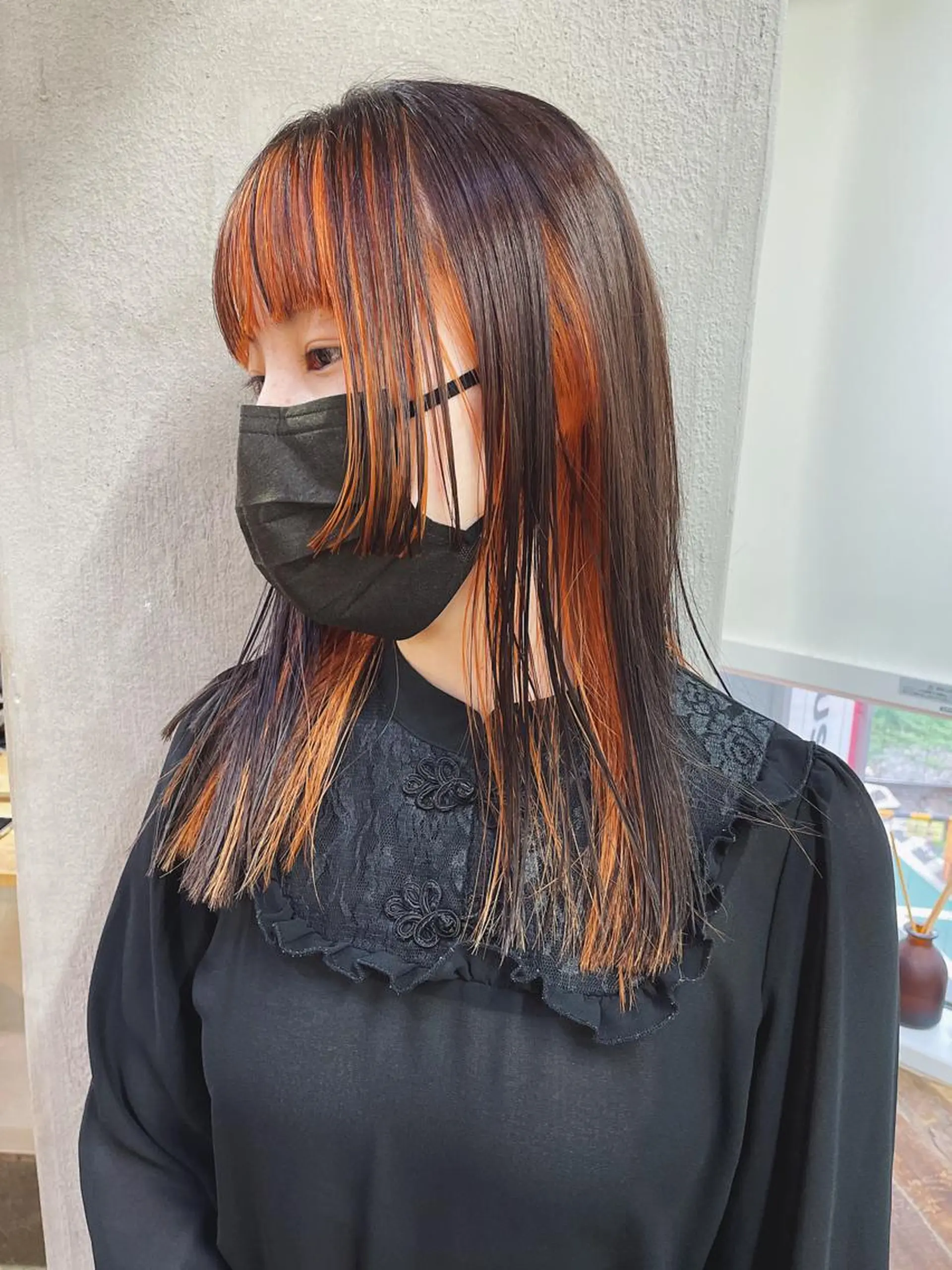 ミディアム カラー 斎藤祐樹 /レイヤー/パーマのヘアスタイル