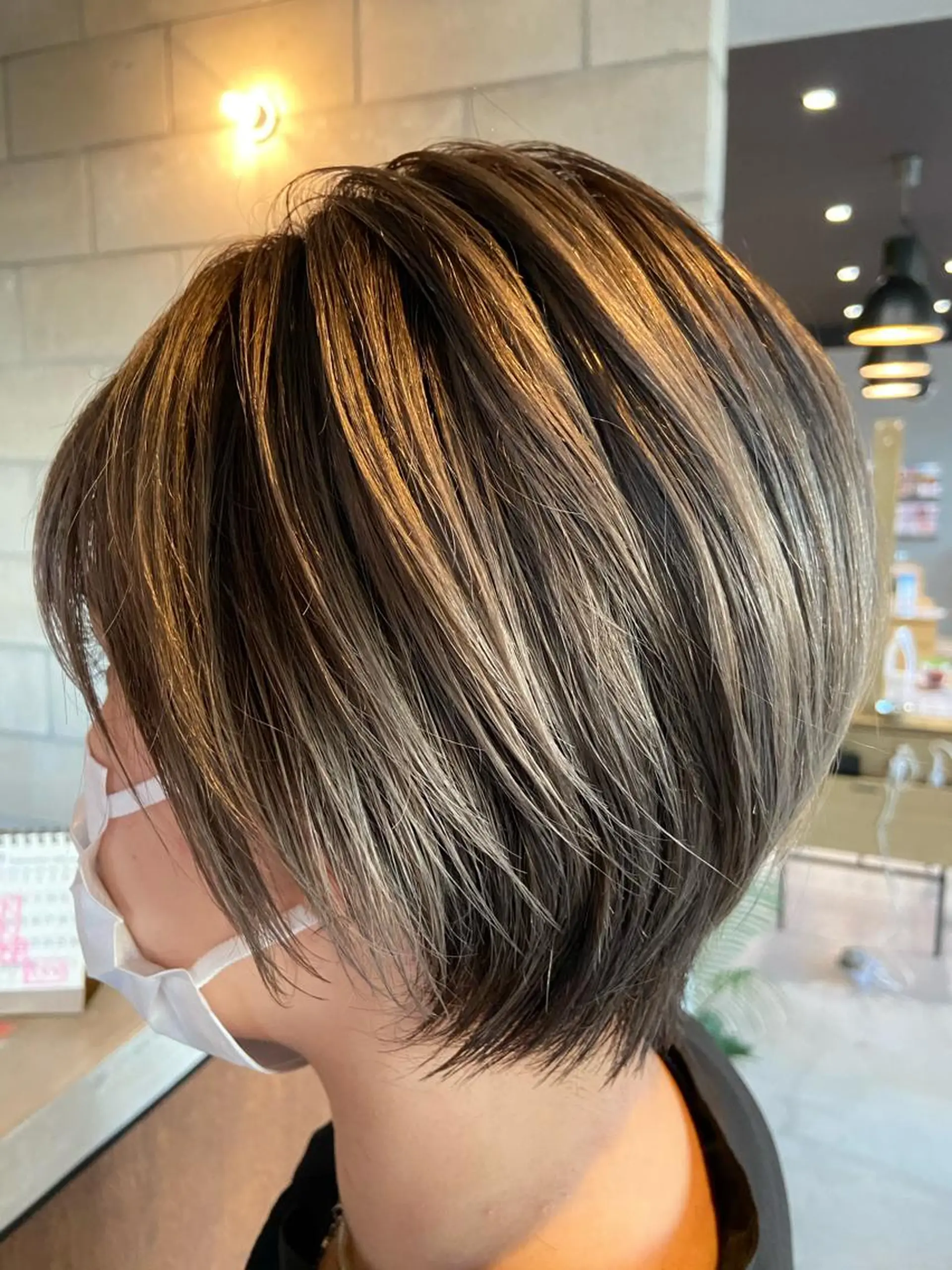 ミディアム ヘアカラー トリートメント 岡崎/髪質改善/ ハイトーン/鈴木進のヘアスタイル