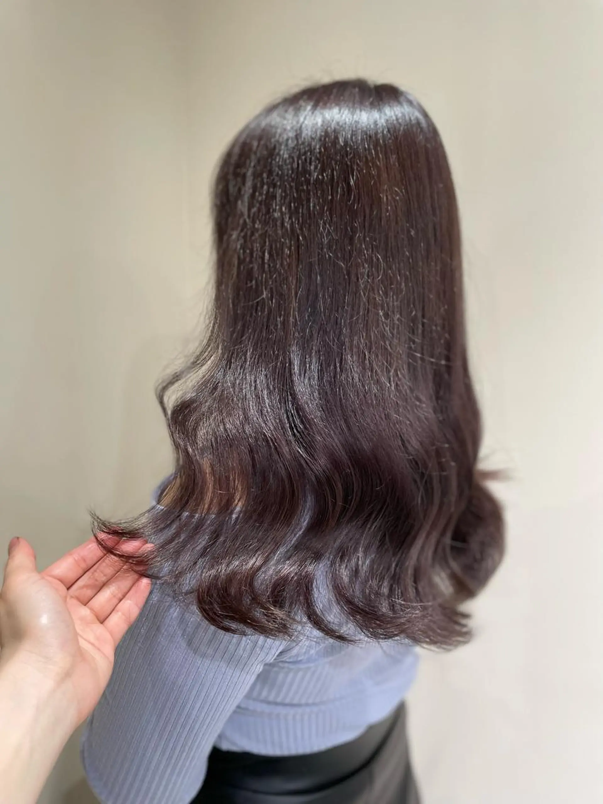 ロング カラー ブリーチ グレージュ ラベンダーカラー ラベンダーグレージュ ラベンダーグレー 🦋美髪/エクステ 🦋アベイクミのヘアスタイル