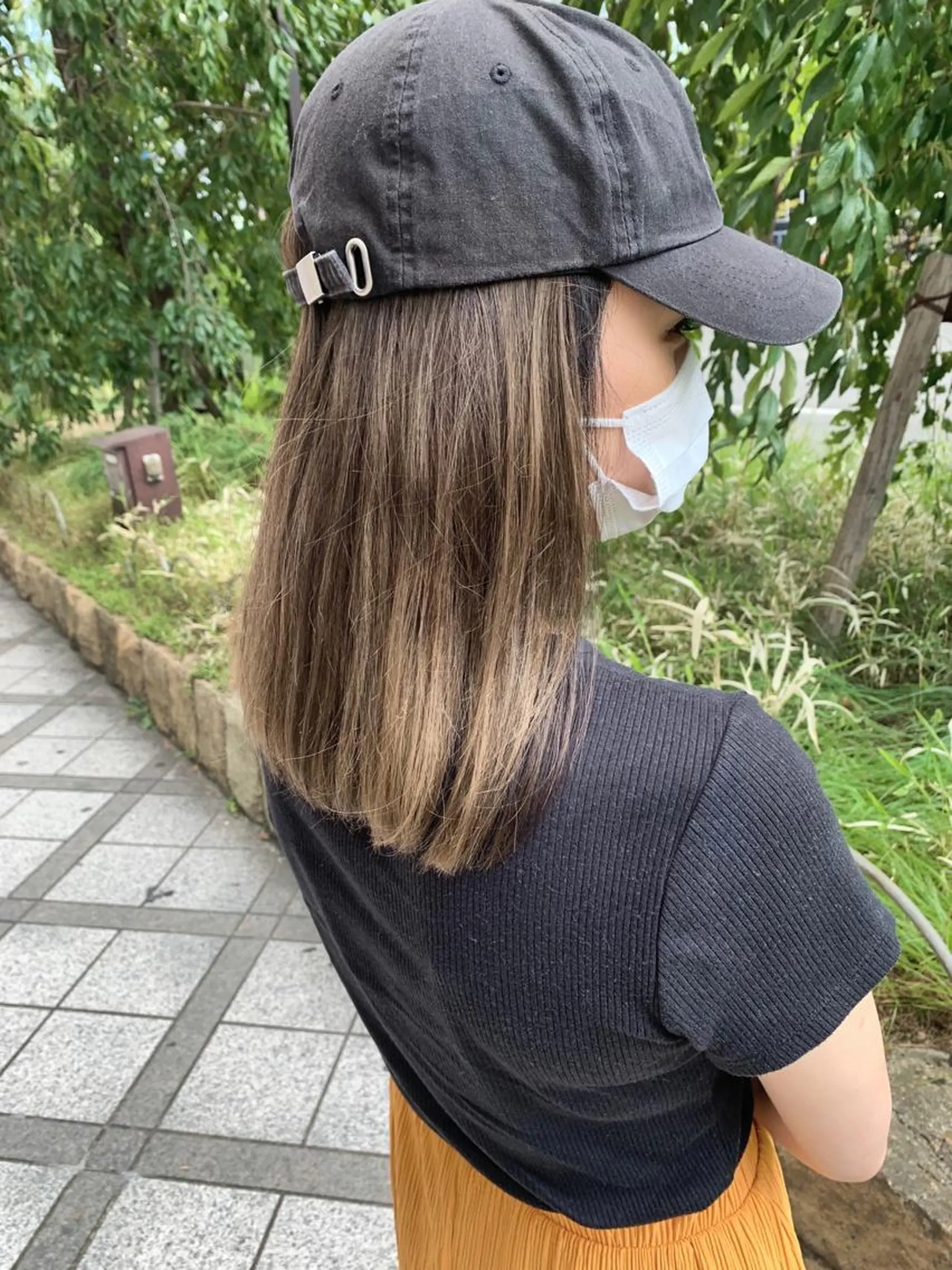 ミディアム カラー カット ヘアカラー 京都大人女性ショート 徒歩1分/秋山のヘアスタイル