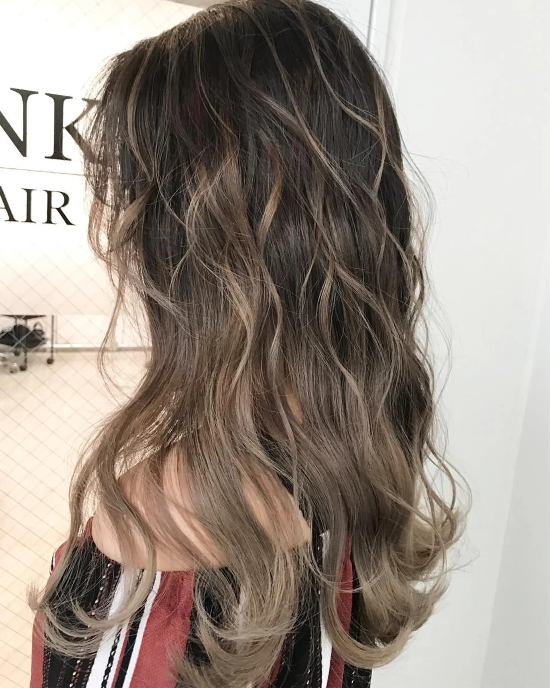 ロング カラー ヘアアレンジ ヘアカラー トリートメント BANK'S hair所属・💐ケラチン 髪質改善寺坂雄飛💐のヘアスタイル