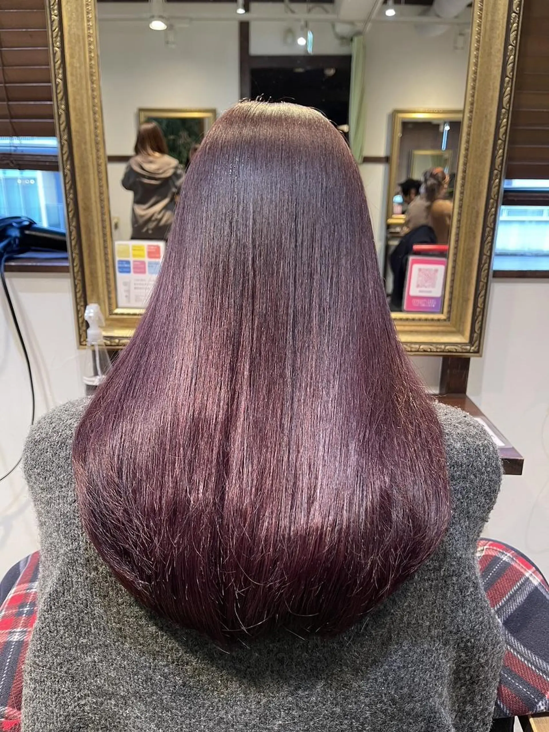 ロング カラー ショートボブ ボブ くびれヘア 顔周りカット ロング カット ヘアカラー トリートメント newi saLyu ネウィ　サリューのヘアスタイル