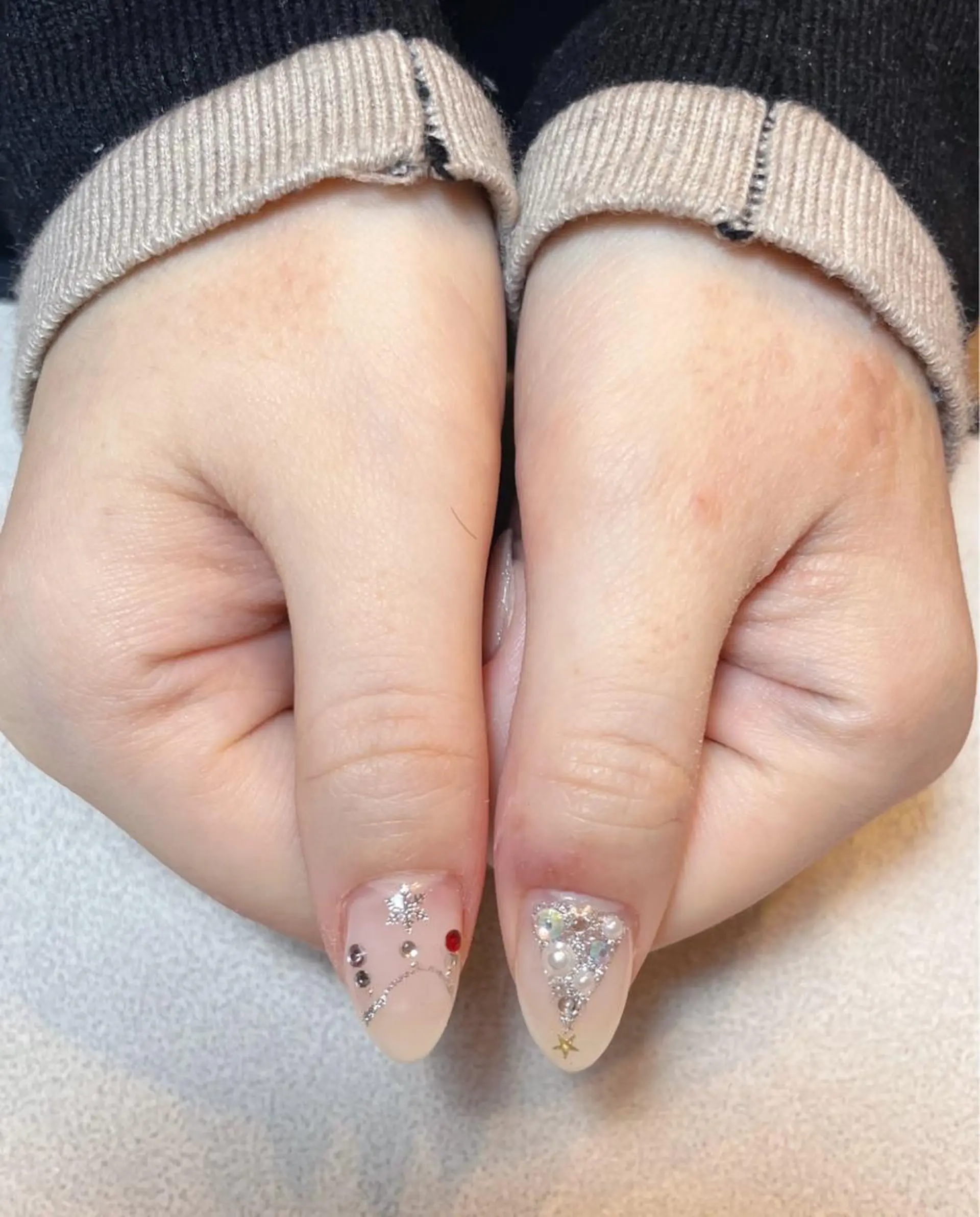 ネイル ジェルネイル キラキラネイル マグネットネイル パラジェル 冬ネイル BLANCEnail所属・BLANCnail yuuのネイルデザイン