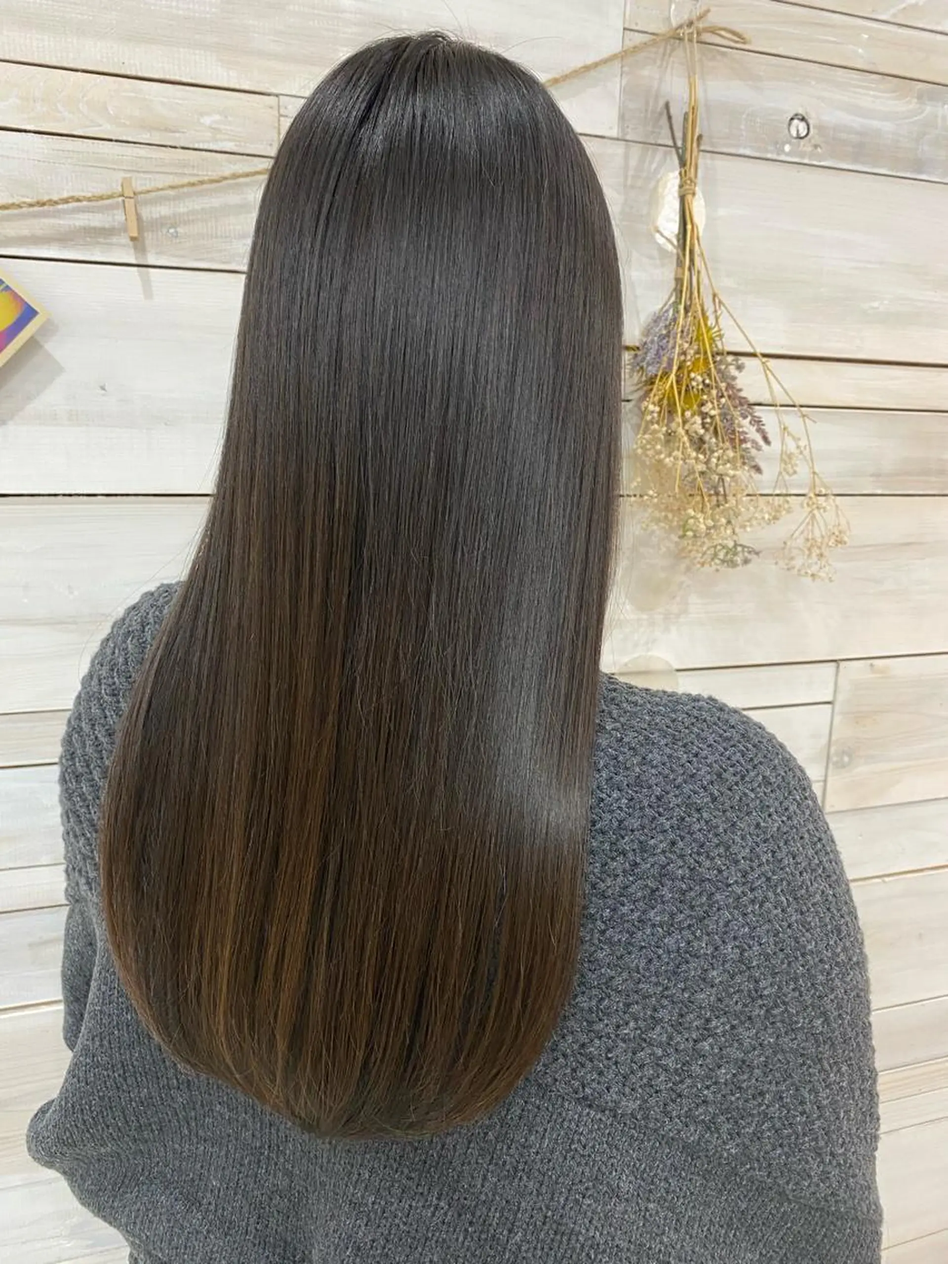 ロング カット 縮毛矯正 attrait店長/ 柿本理沙のヘアスタイル