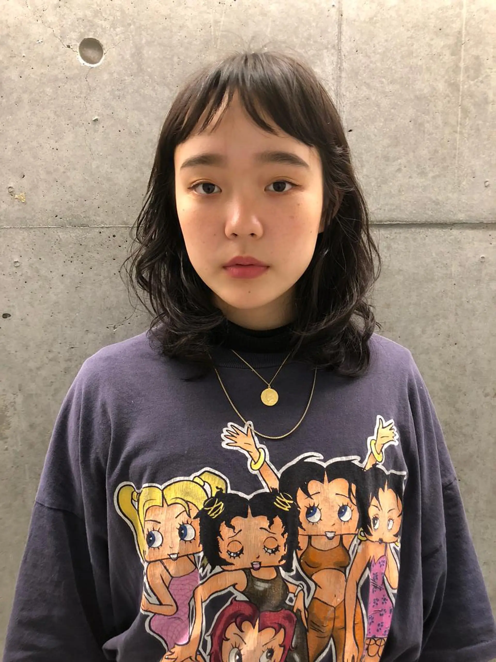 ミディアム パーマ ロングパーマ木村 ボブパーマのヘアスタイル